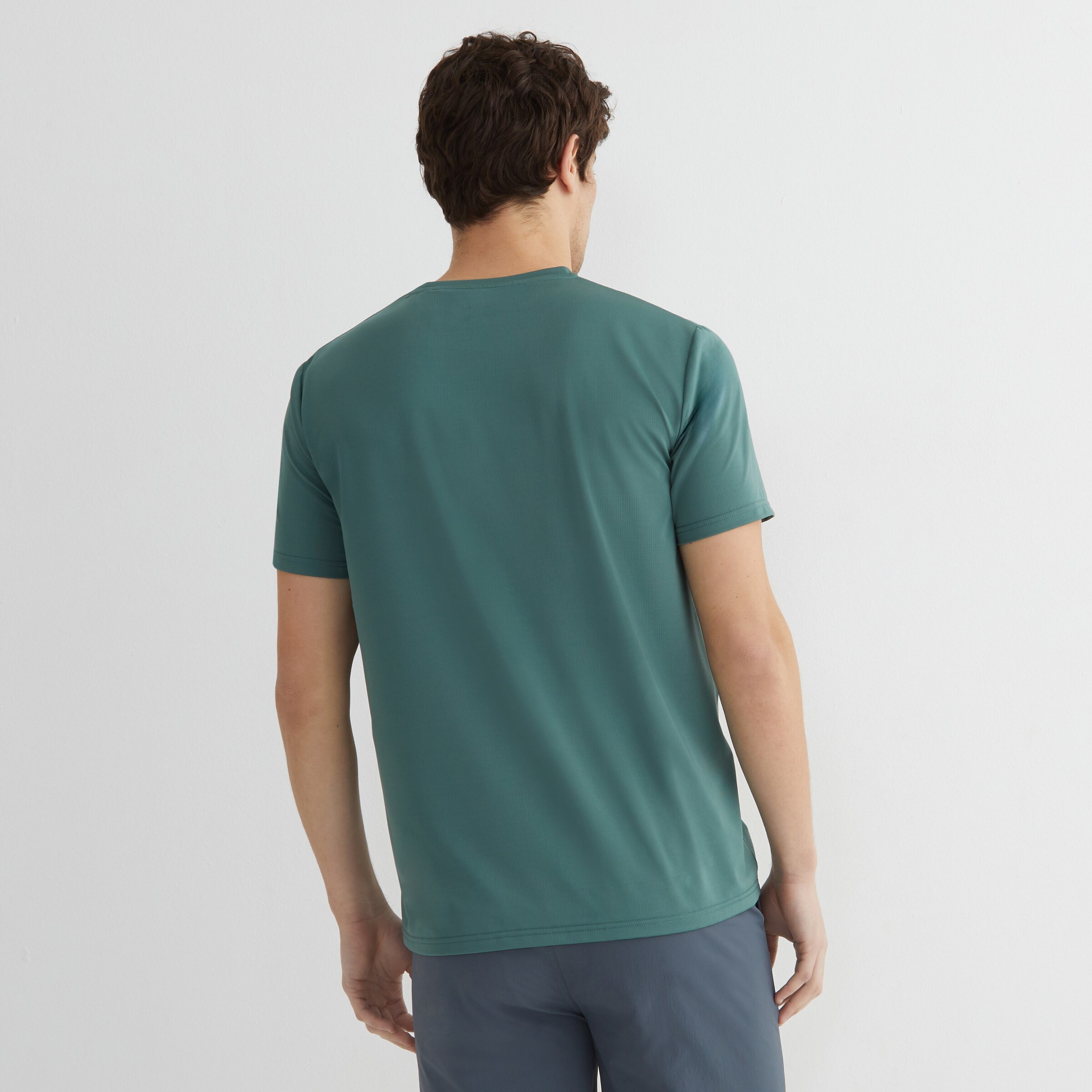 Camiseta técnica manga corta hombre Blanco-3