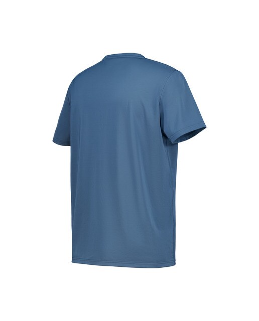 Camiseta técnica manga corta hombre Azul-5