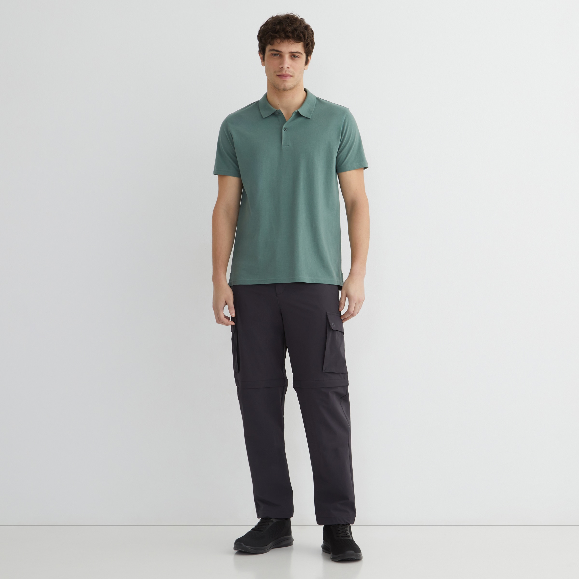 Polo piqué hombre Verde-2