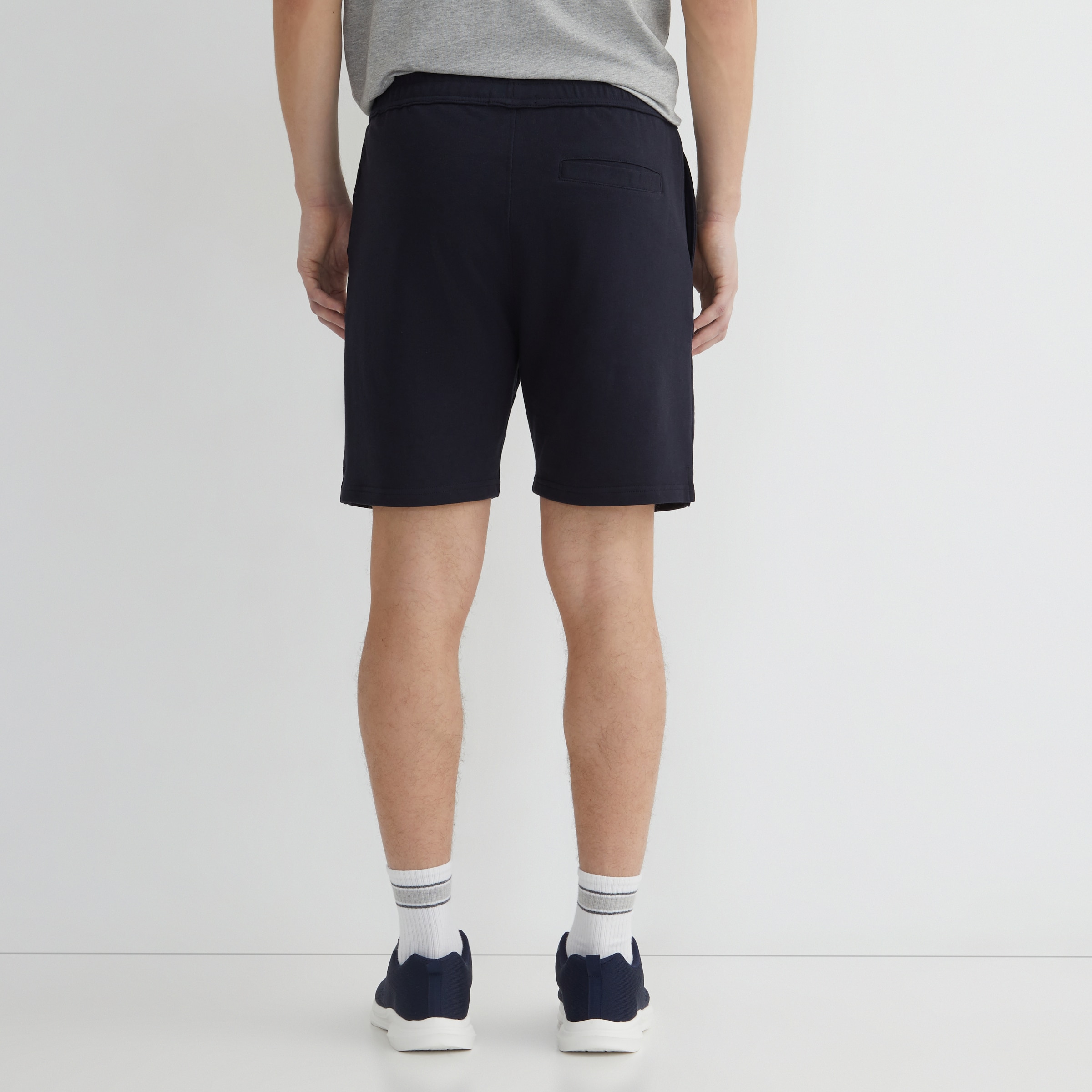 Pantalón corto terry hombre Azul oscuro-3