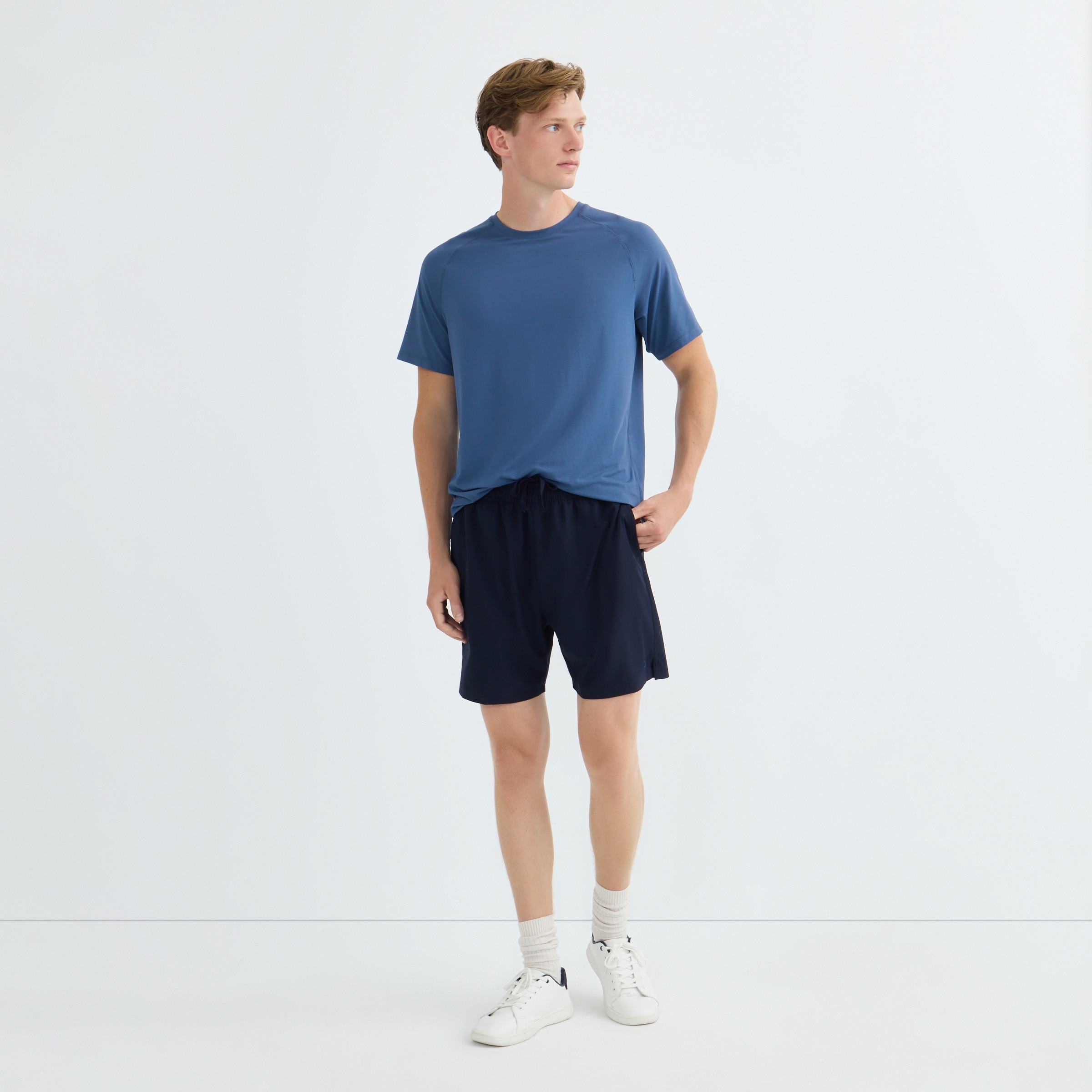 Camiseta Técnica Hombre Azul-2