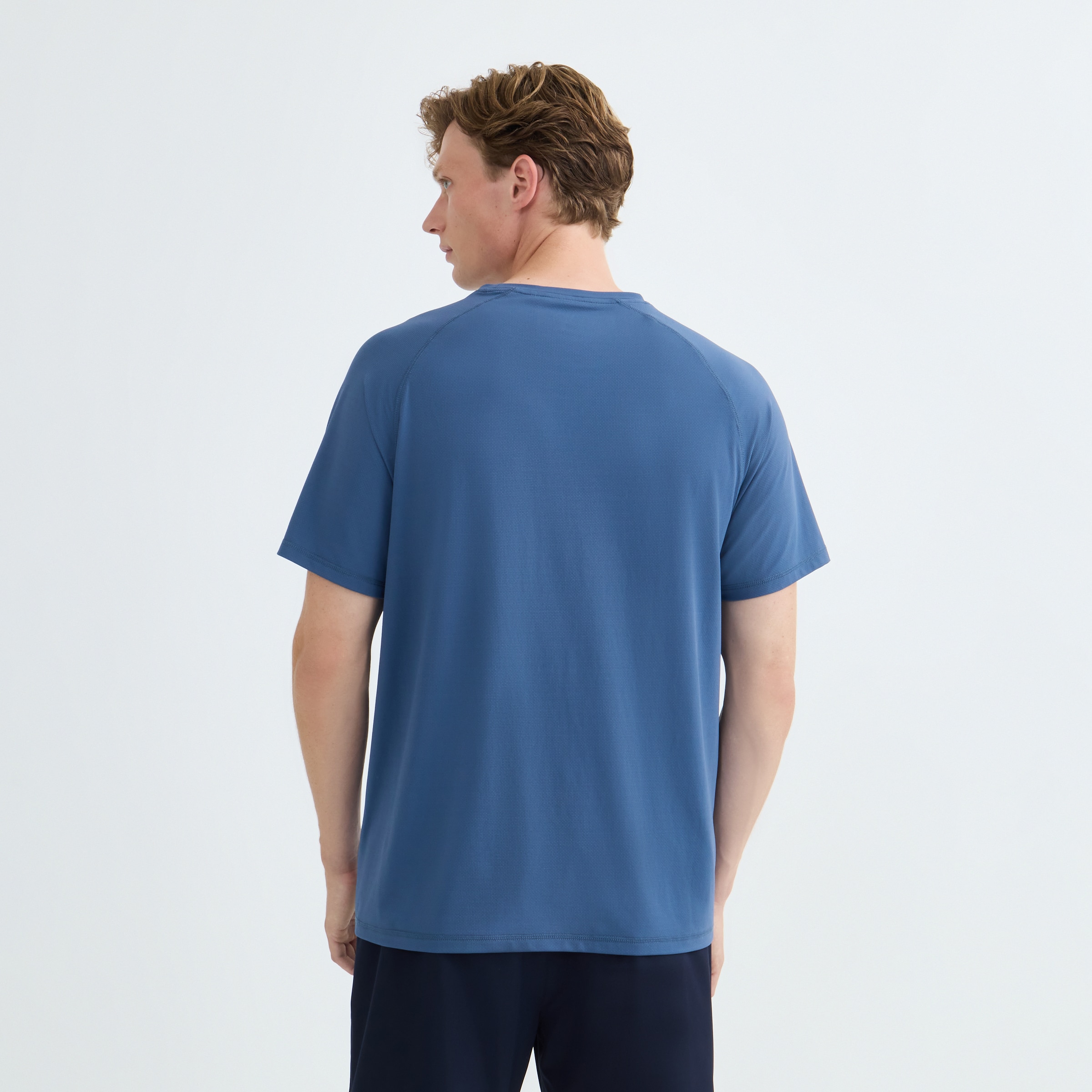 Camiseta Técnica Hombre Azul-3