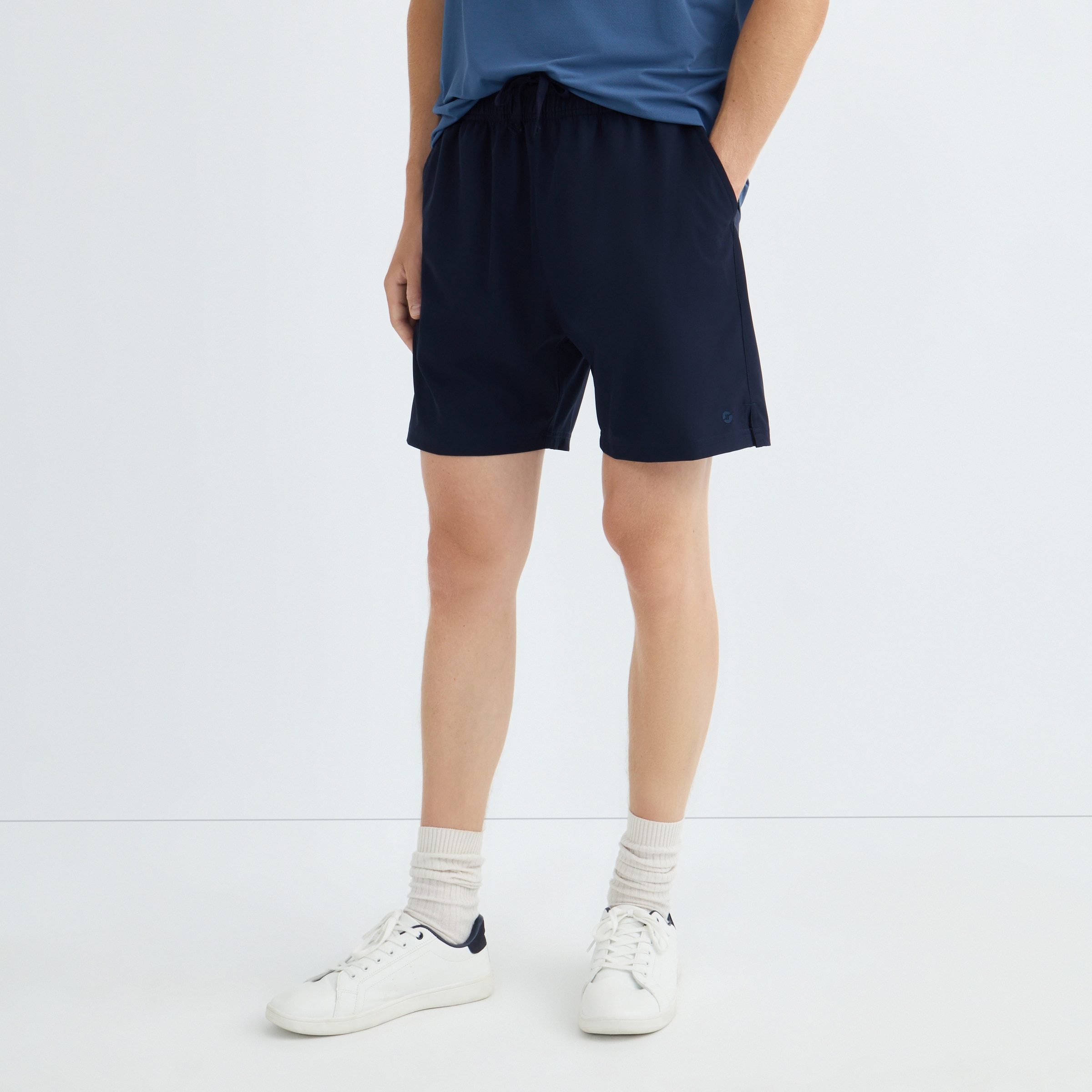 Pantalón Corto Hombre Azul-2