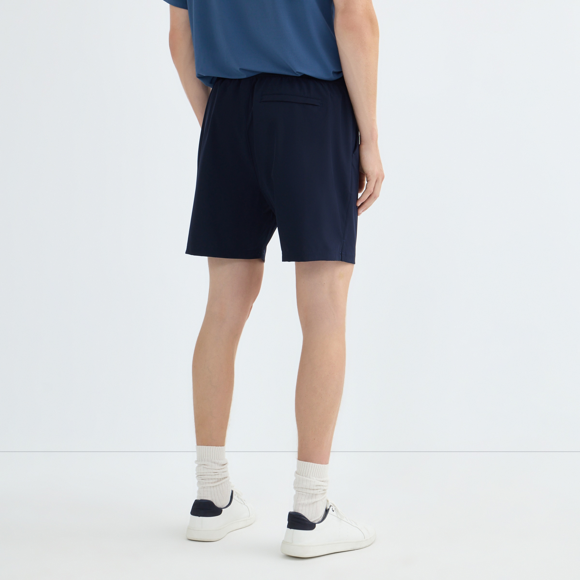 Pantalón Corto Hombre Azul-3