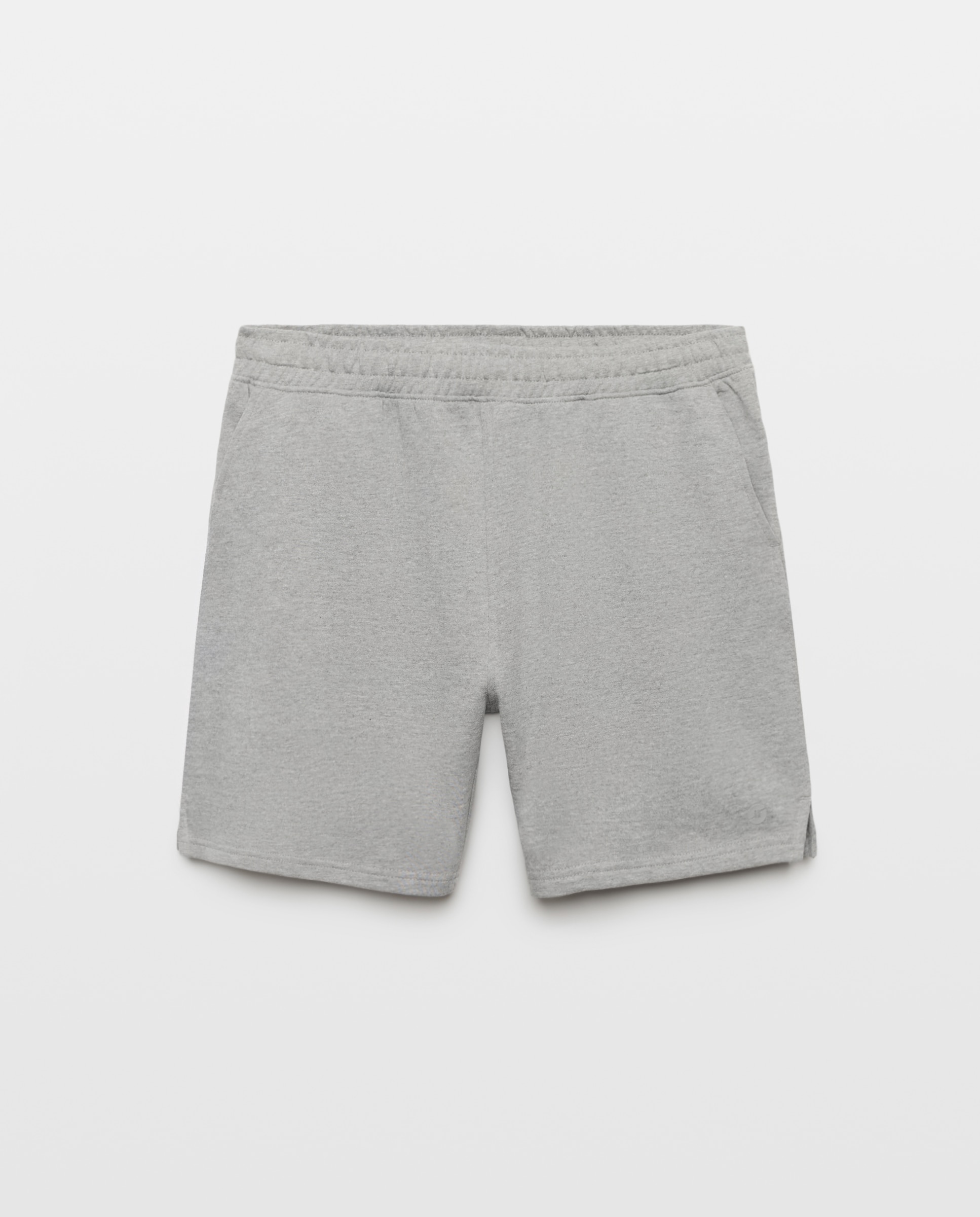 Pantalón Corto Terry Hombre 820 Gris medio-4