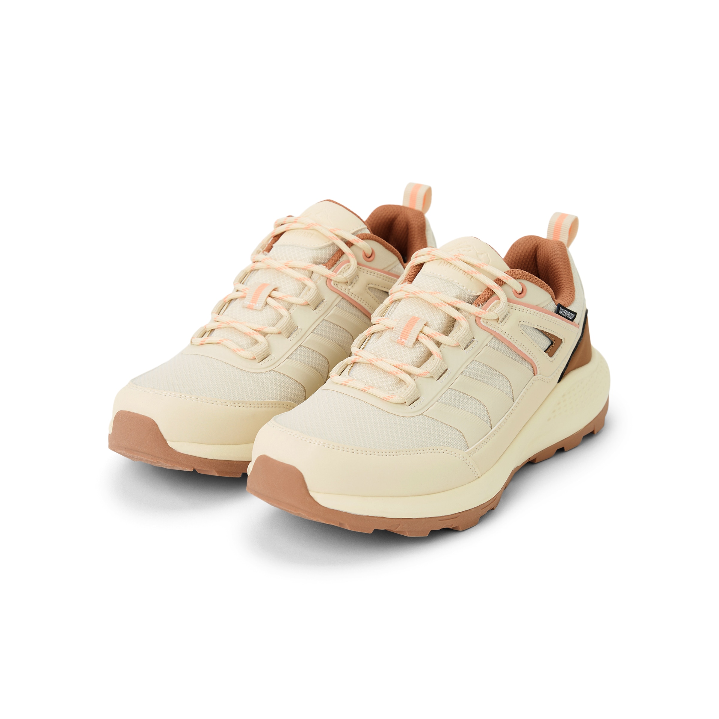 Zapatilla Senderismo Waterproof Mujer Beige-6