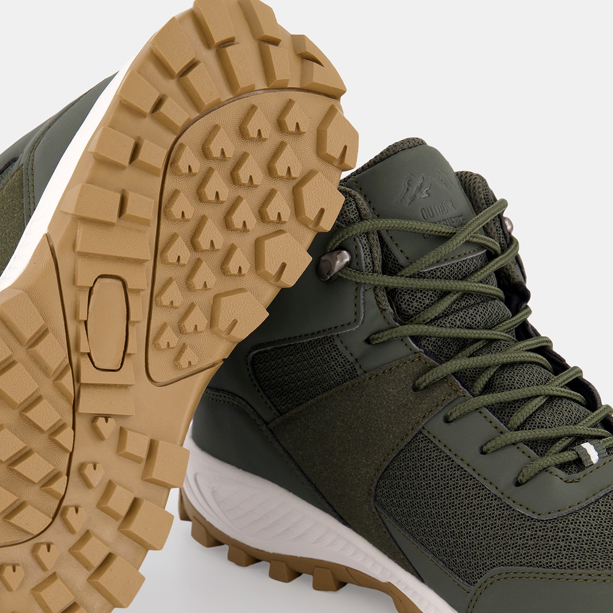 Bota de senderismo de hombre con membrana waterproof Kaki-5