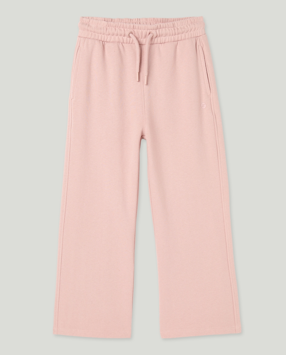 Pantalón Recto Niña Rosa-1