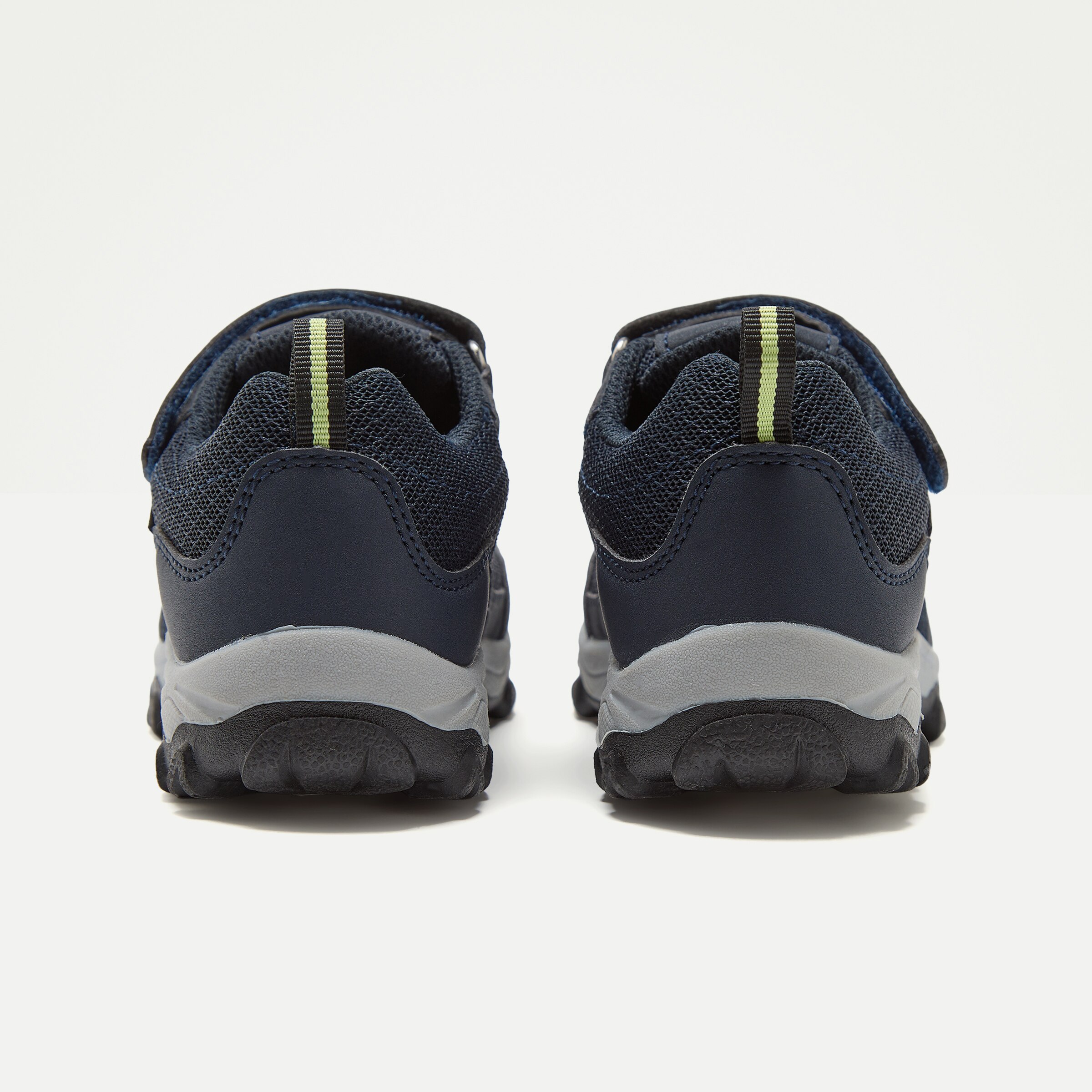 Zapatilla de senderismo infantil con velcro y membrana waterproof Azul-5