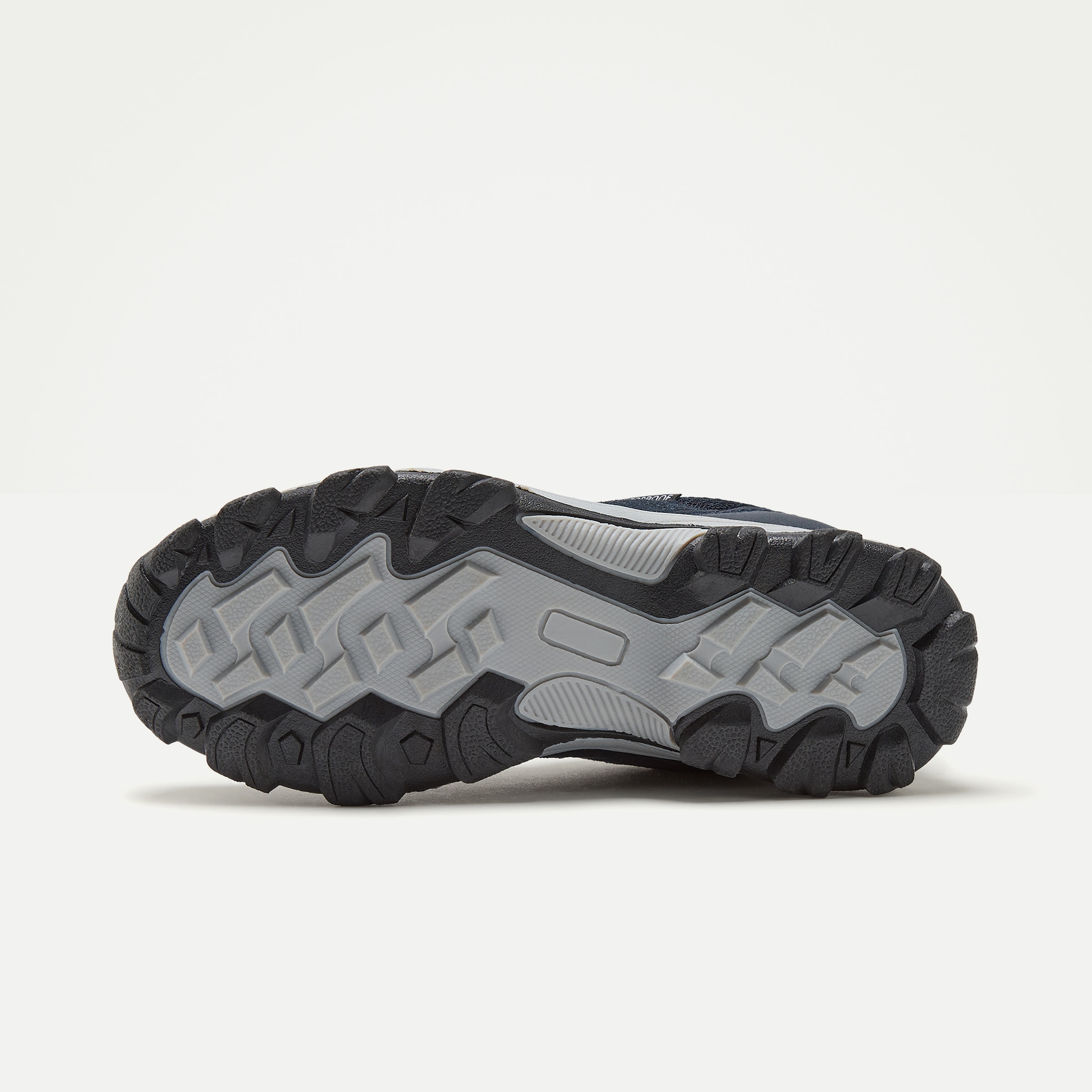 Zapatilla de senderismo infantil con cordones y membrana waterproof Azul-2