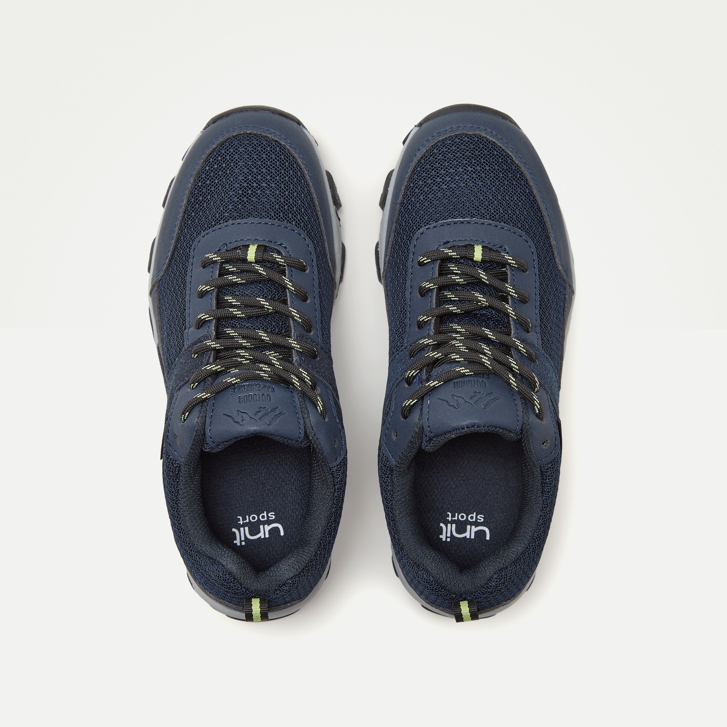 Zapatilla de senderismo infantil con cordones y membrana waterproof Azul-4