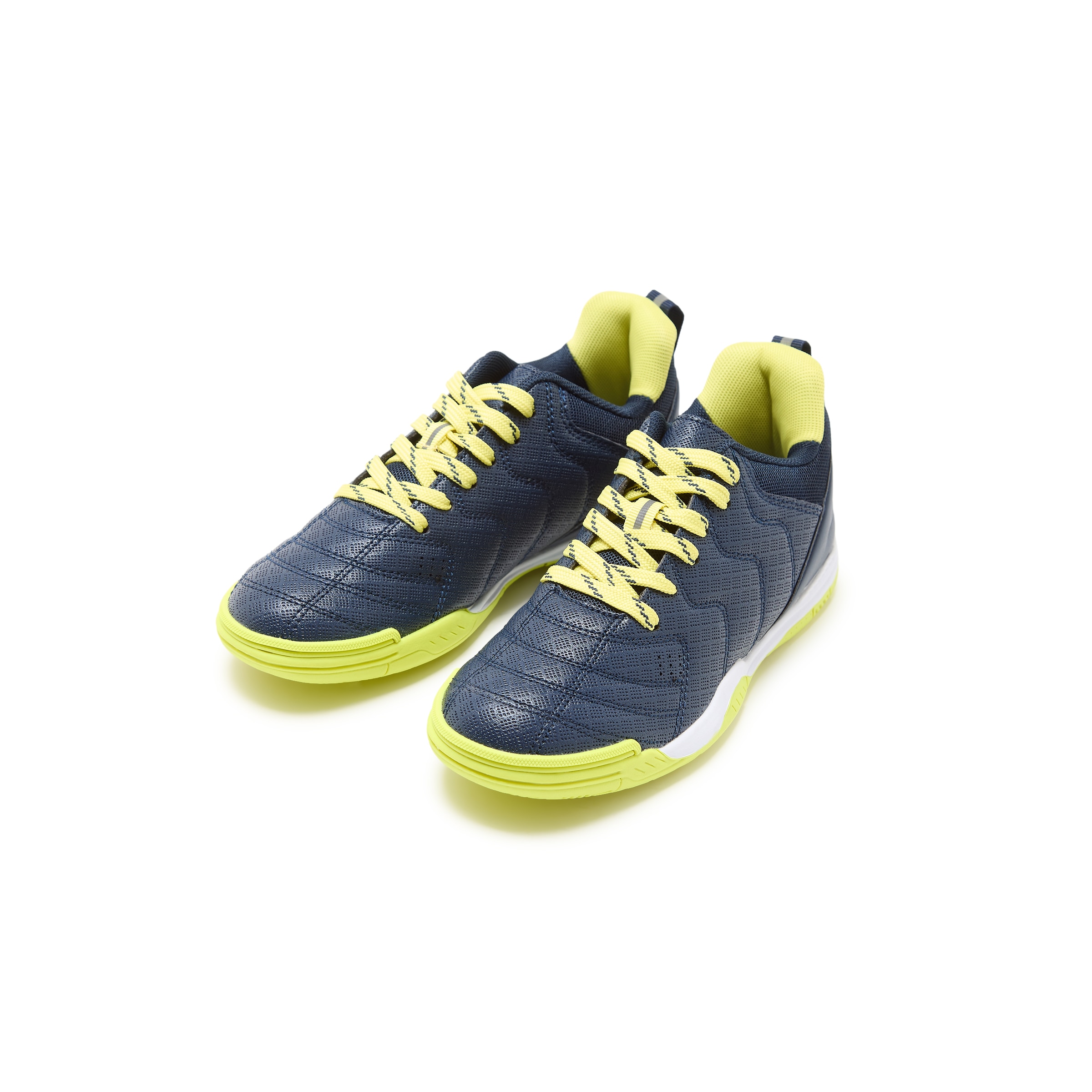 Bota fútbol sala con cordones infantil Azul marino-6