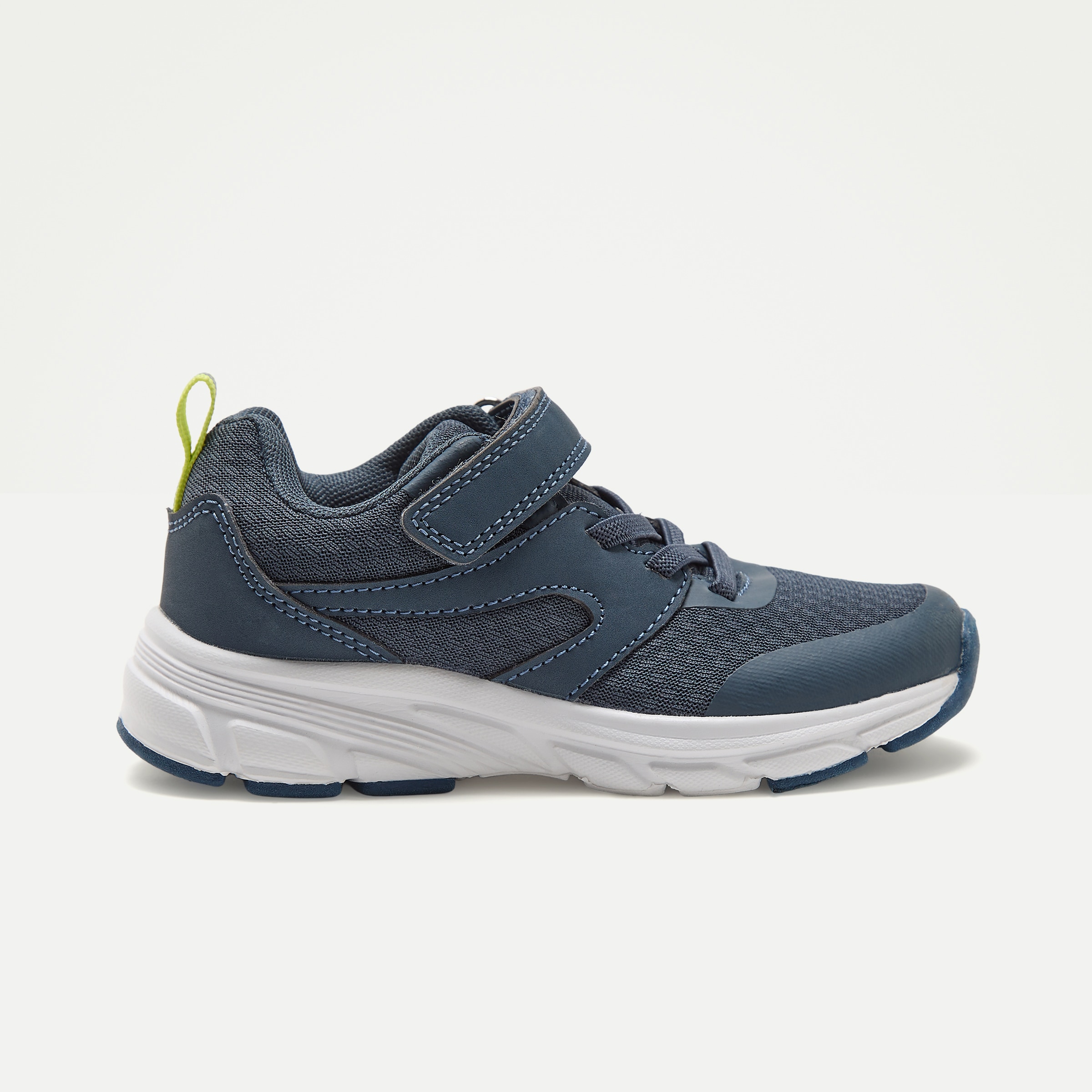 Zapatilla deportiva con velcro y cordones de niño Azul-1