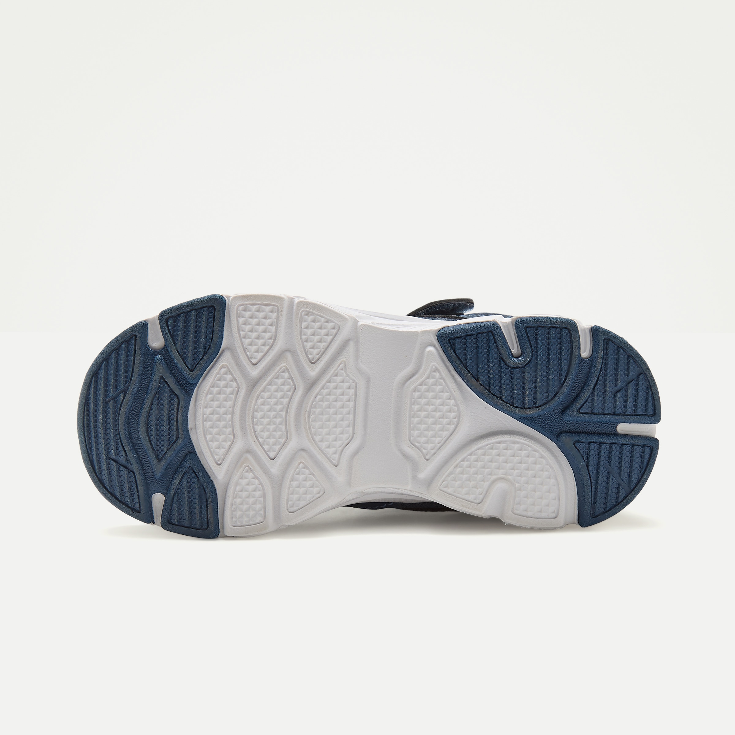 Zapatilla deportiva con velcro y cordones de niño Azul-2