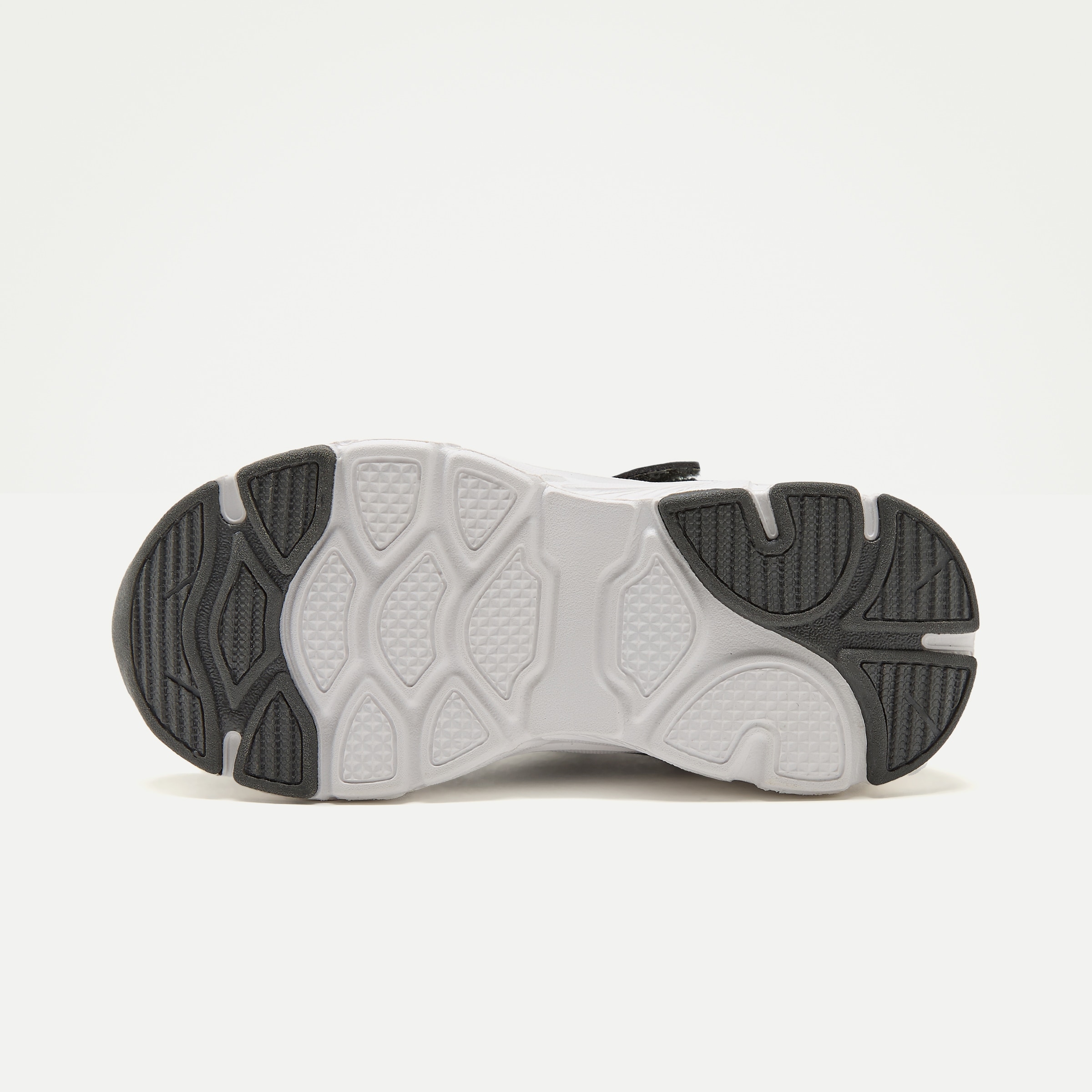 Zapatilla deportiva con velcro y cordones de niño Kaki-2