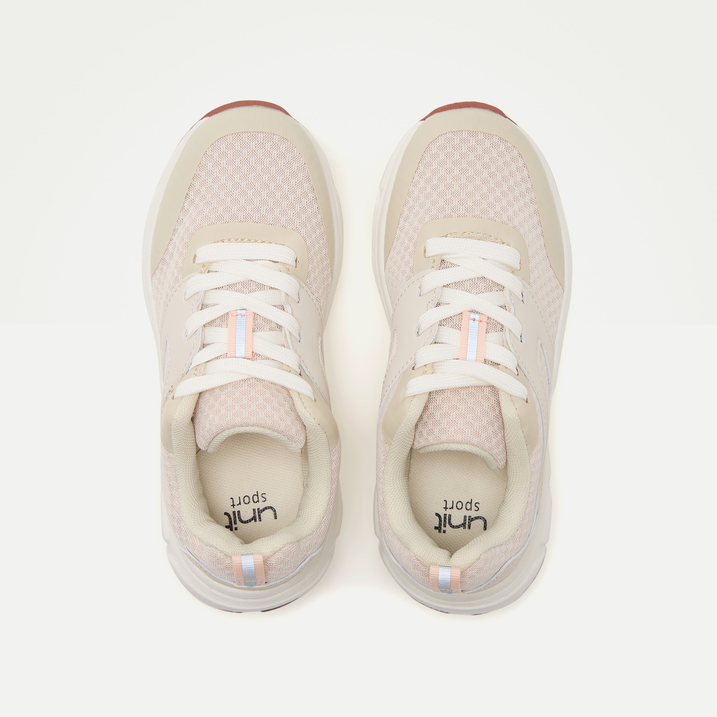 Zapatilla deportiva con cordones de niña Crudo-4