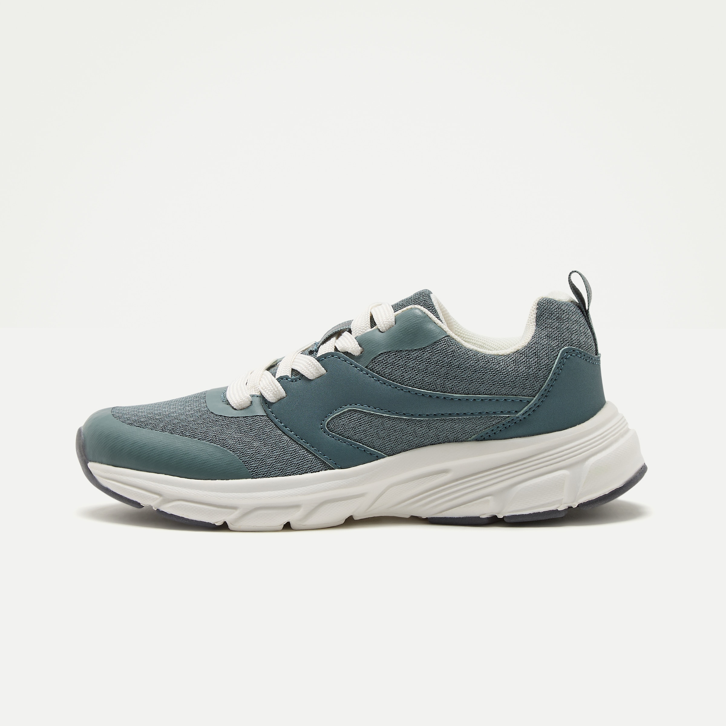 Zapatilla deportiva con cordones de niña Verde claro-3