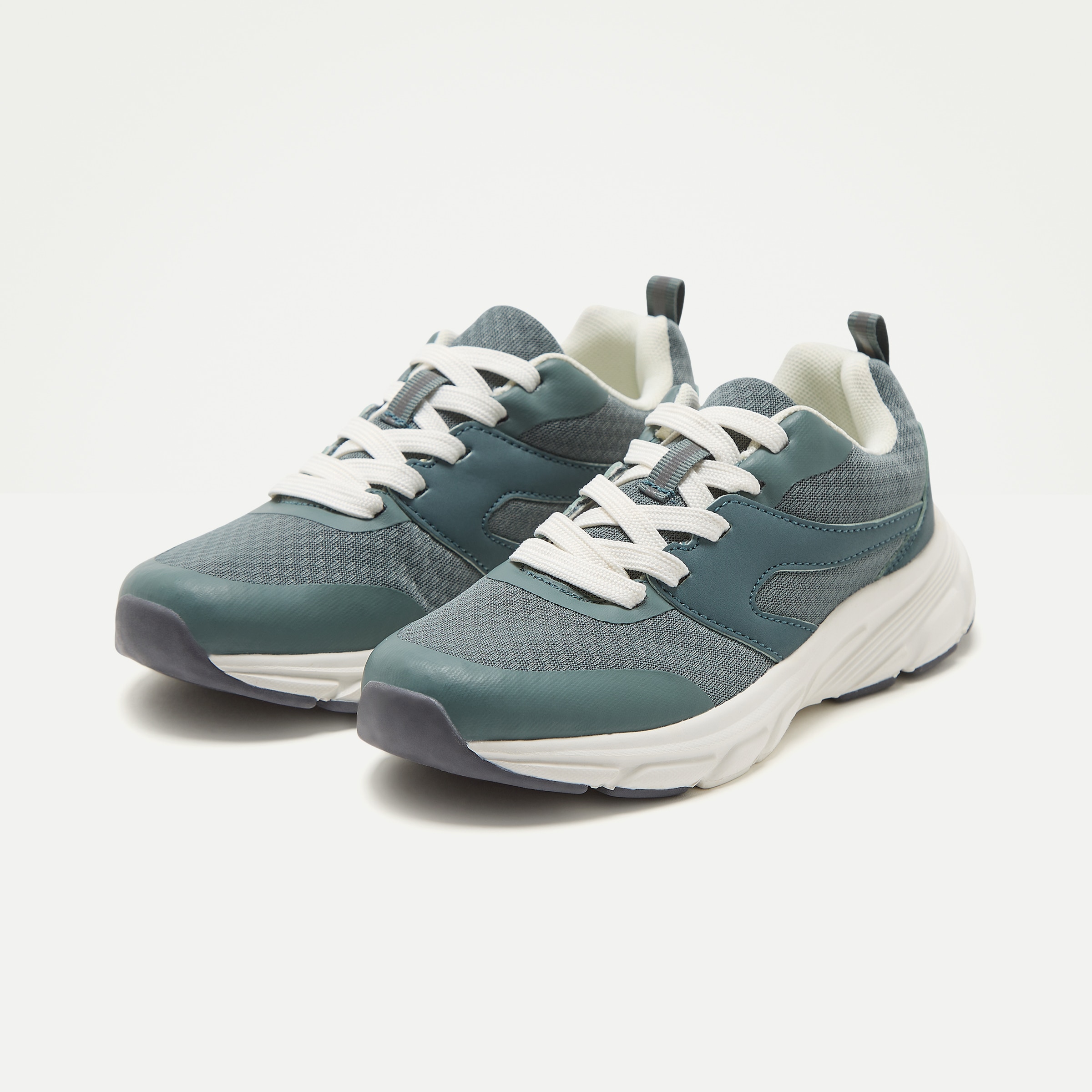 Zapatilla deportiva con cordones de niña Verde claro-6
