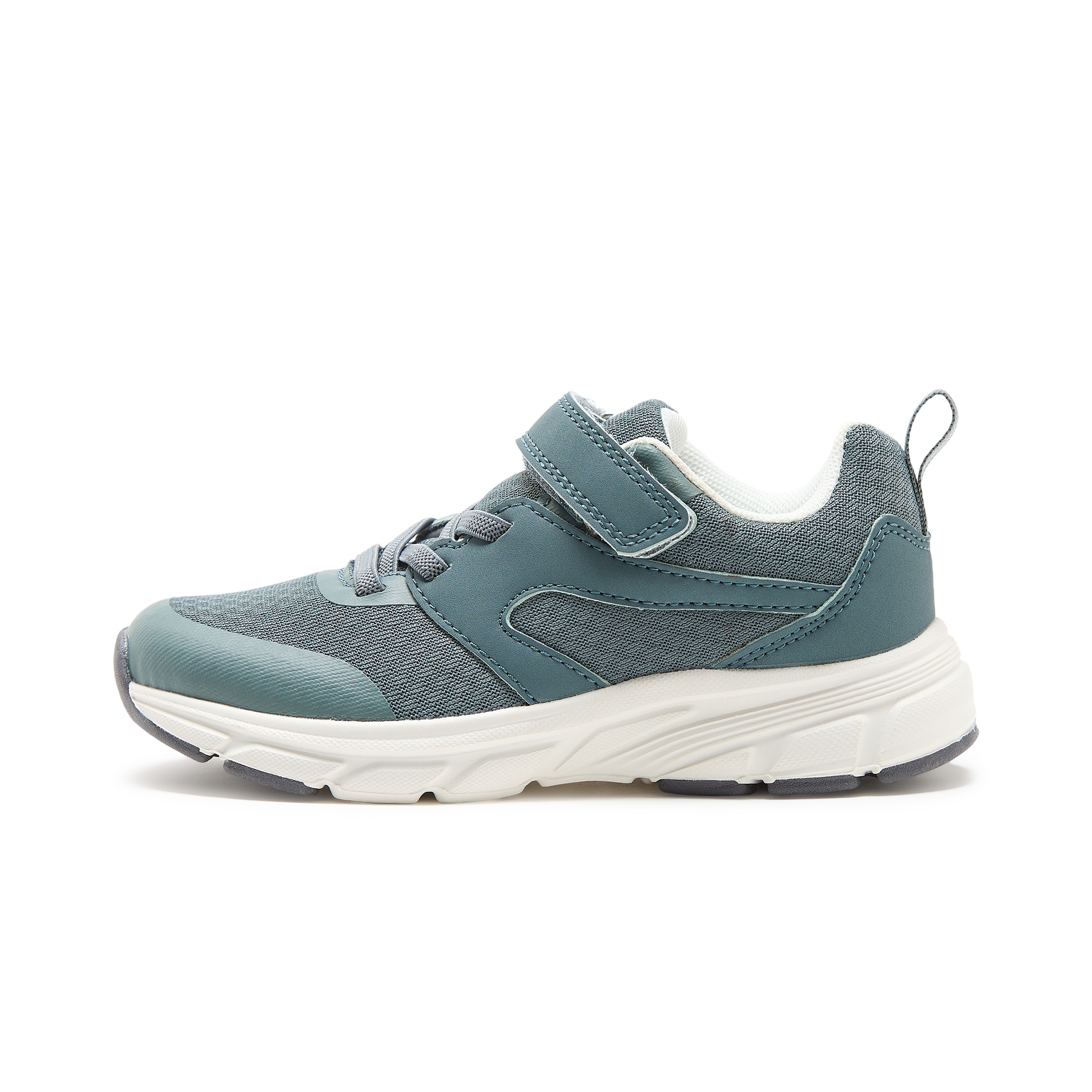Zapatilla deportiva con velcro y cordones de niña Verde claro-3
