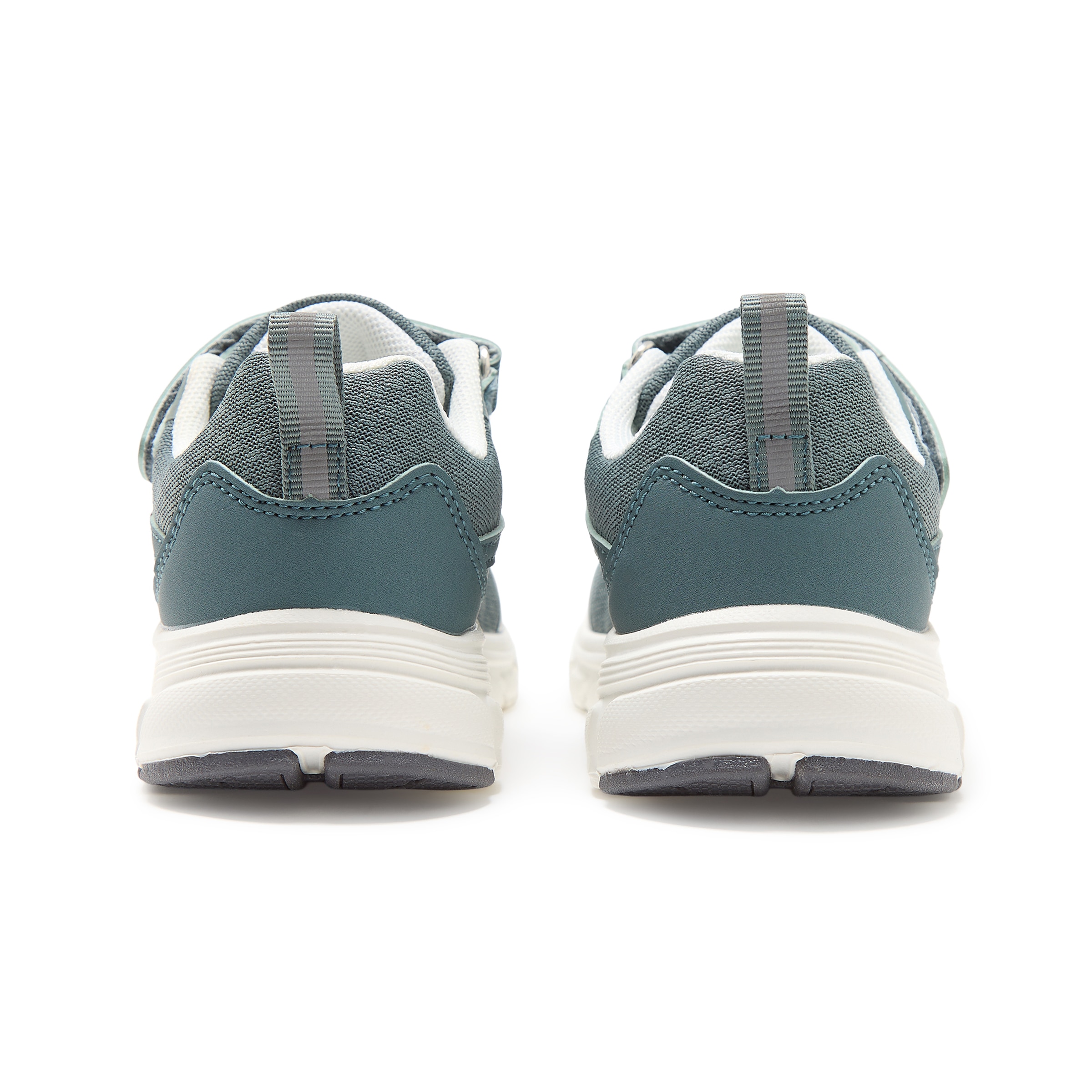 Zapatilla deportiva con velcro y cordones de niña Verde claro-5