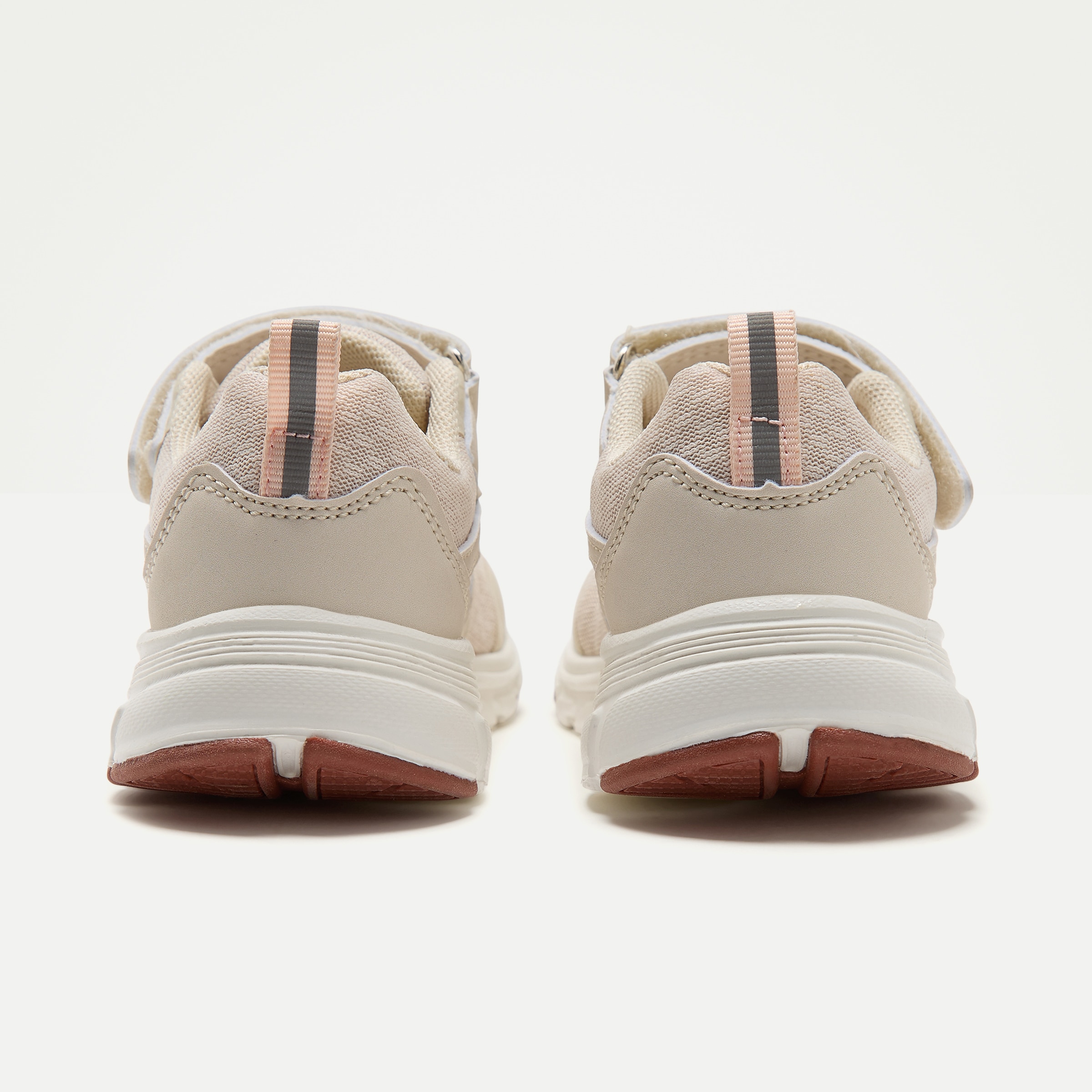 Zapatilla deportiva con velcro y cordones de niña Crudo-5
