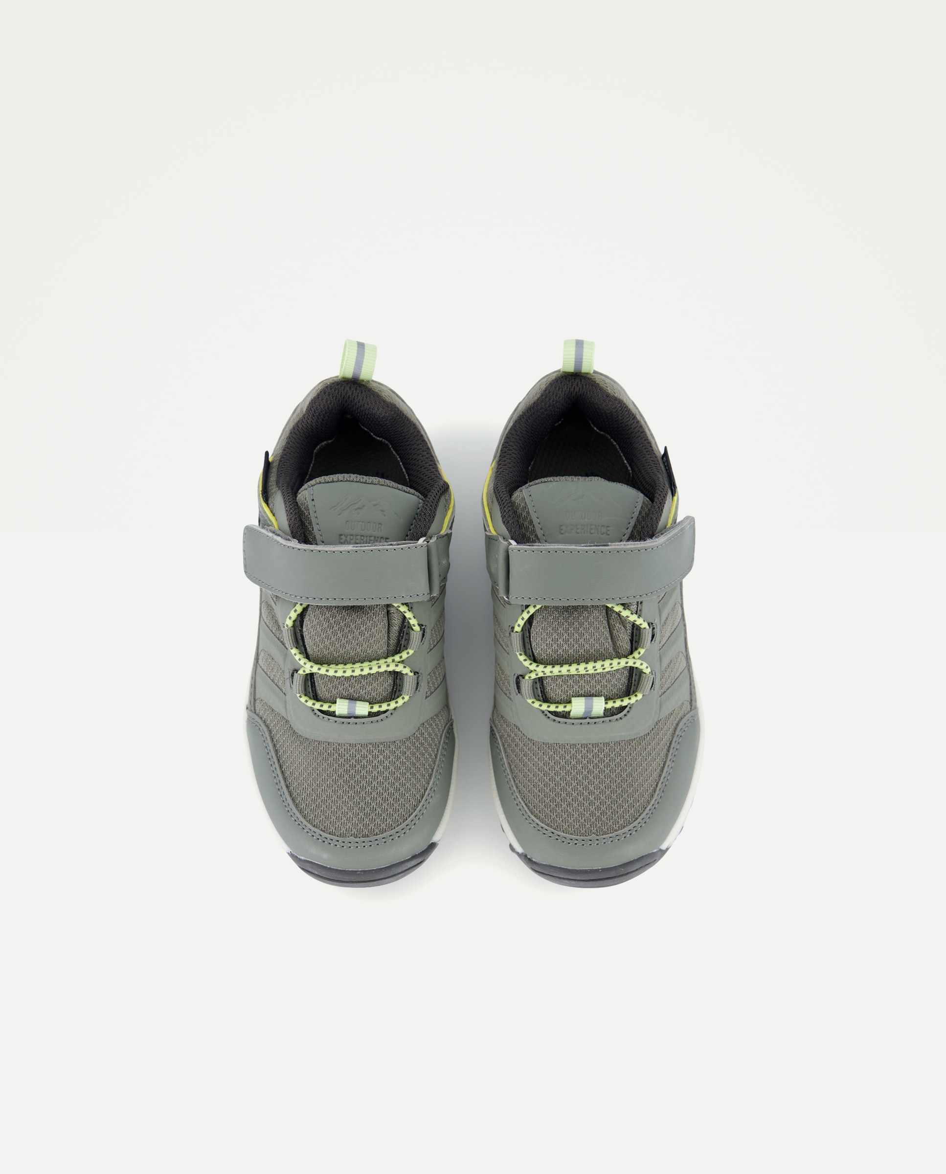 Zapatilla Senderismo Velcro Waterproof Infantil Kaki-4