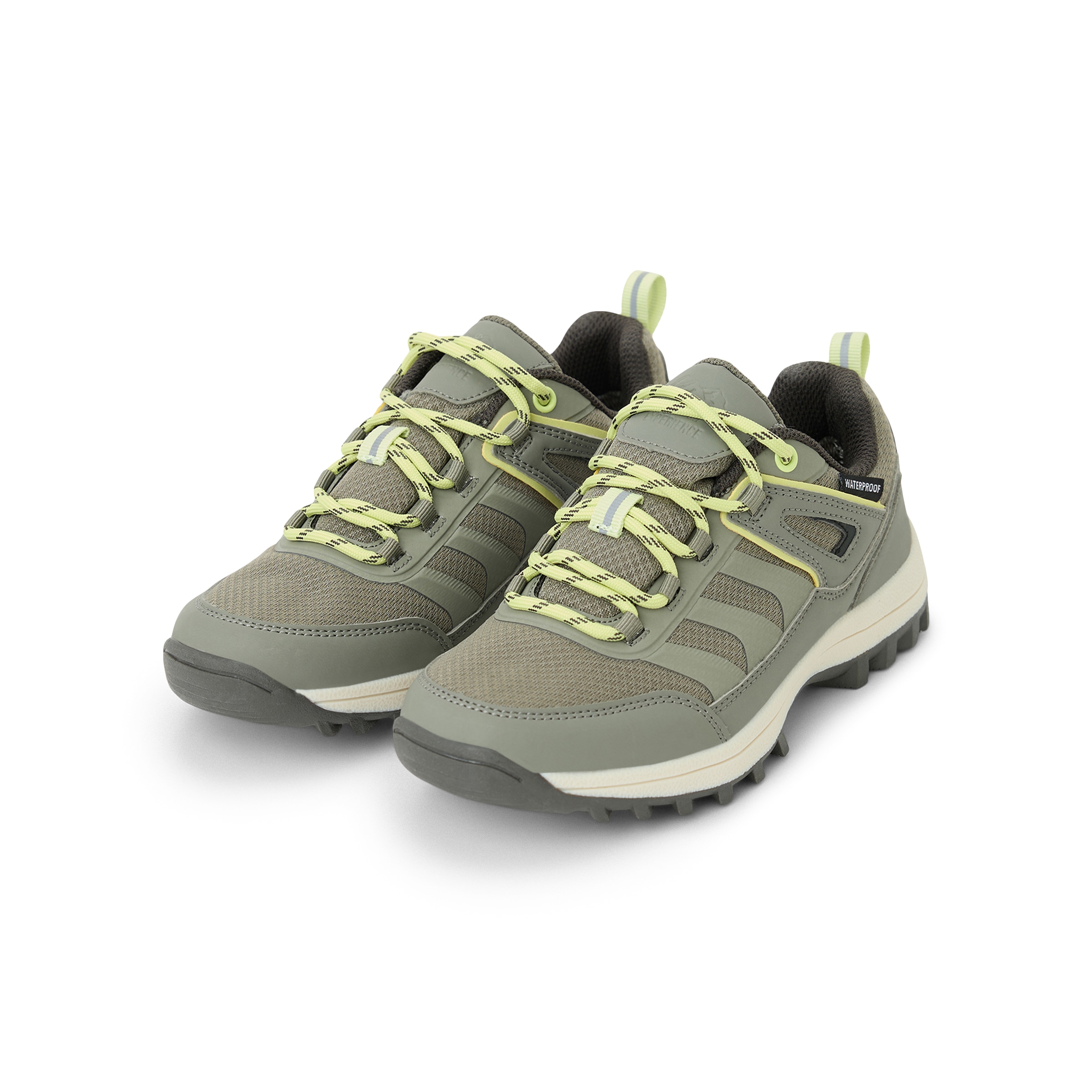 Zapatilla Senderismo Cordones Waterproof Infantil Kaki-6
