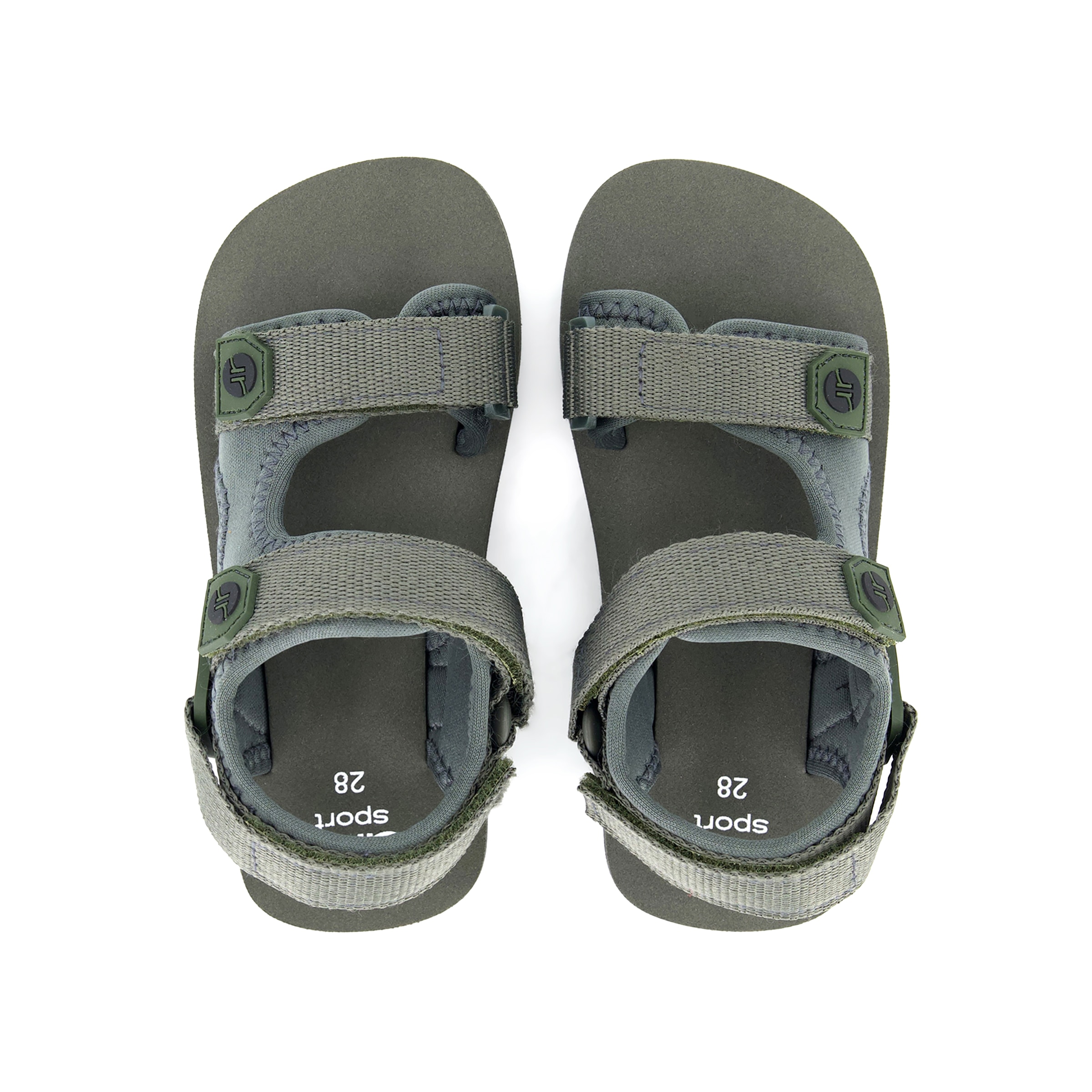 Sandalia Velcro Infantil 22-30 Kaki-4