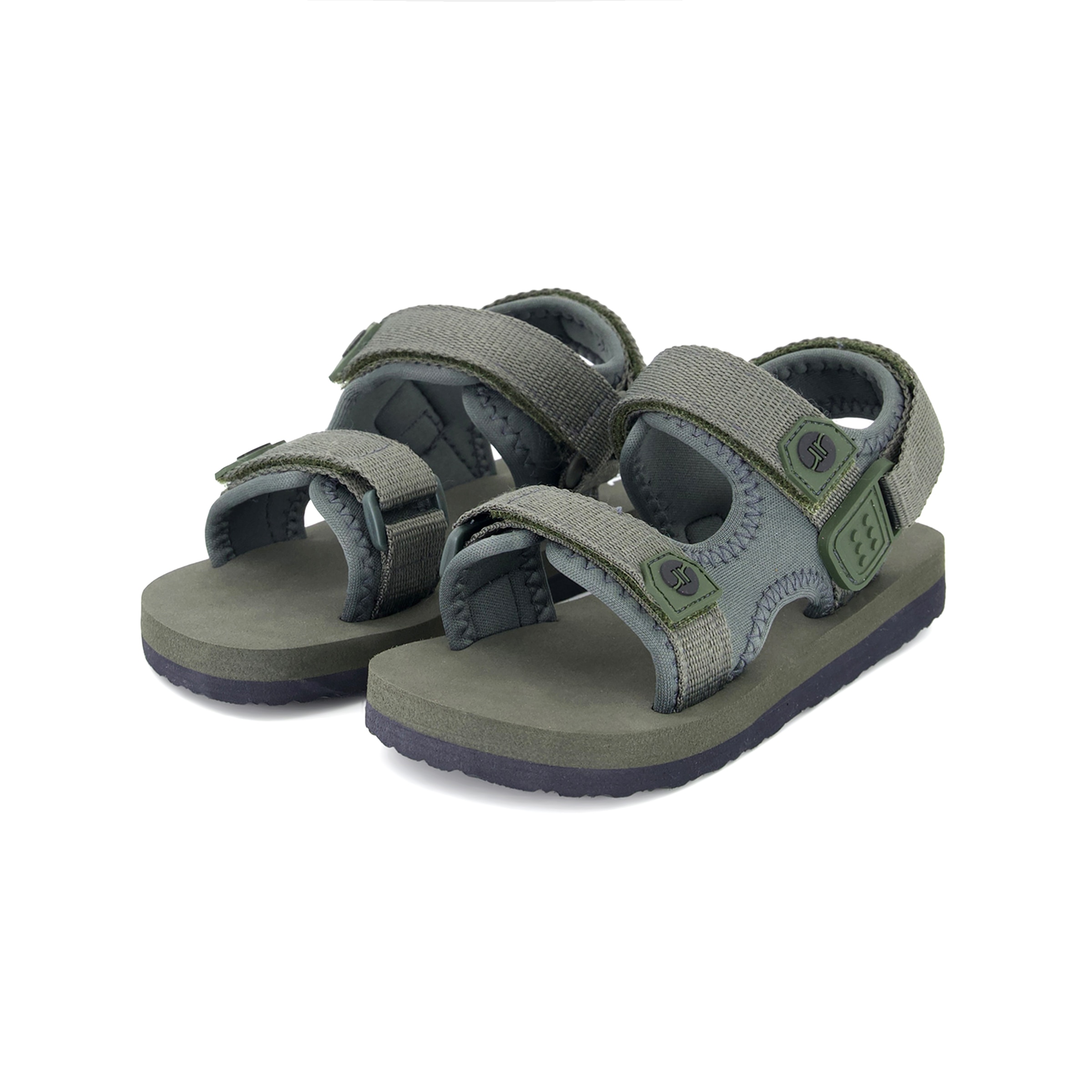 Sandalia Velcro Infantil 22-30 Kaki-6