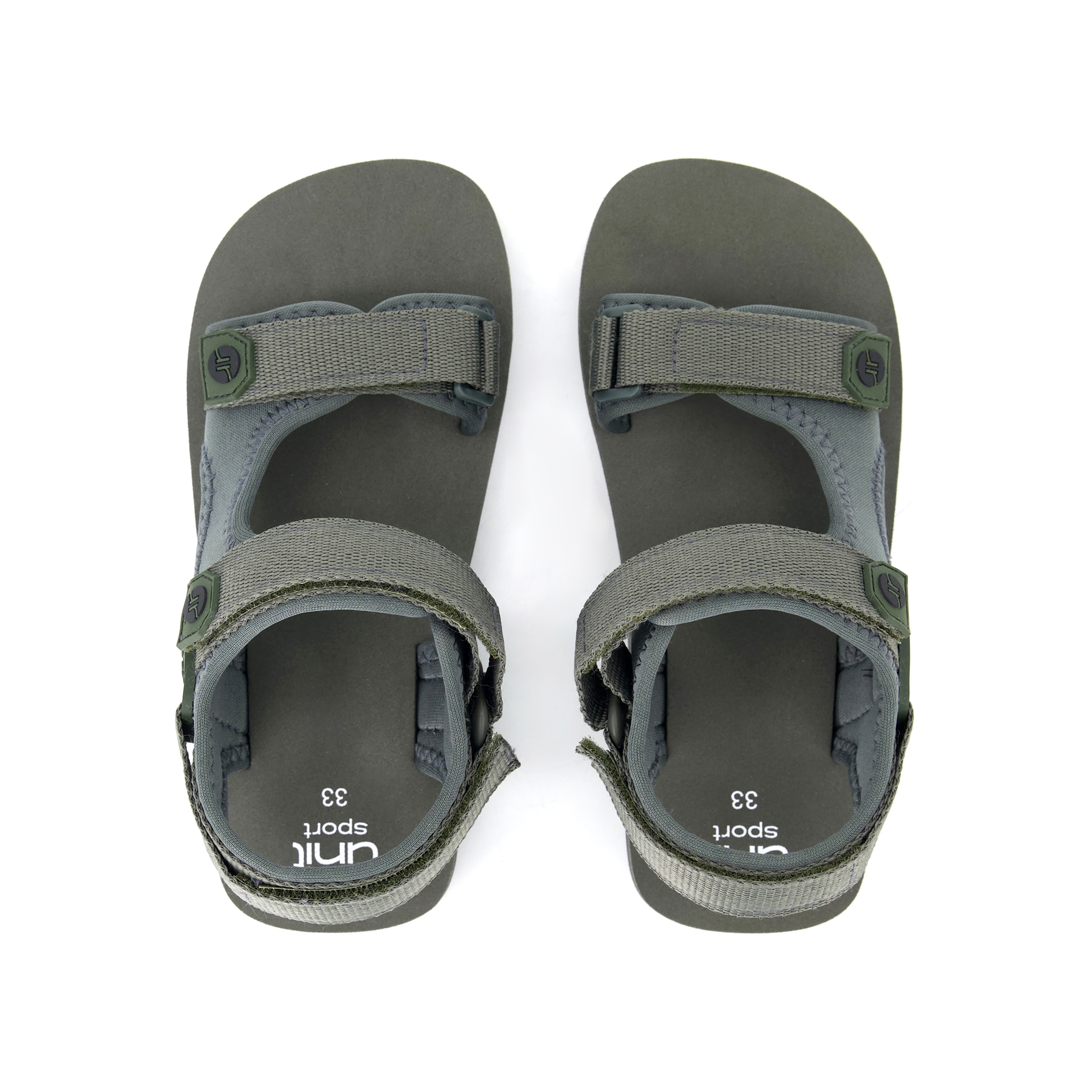 Sandalia Velcro Infantil 31-39 Kaki-4