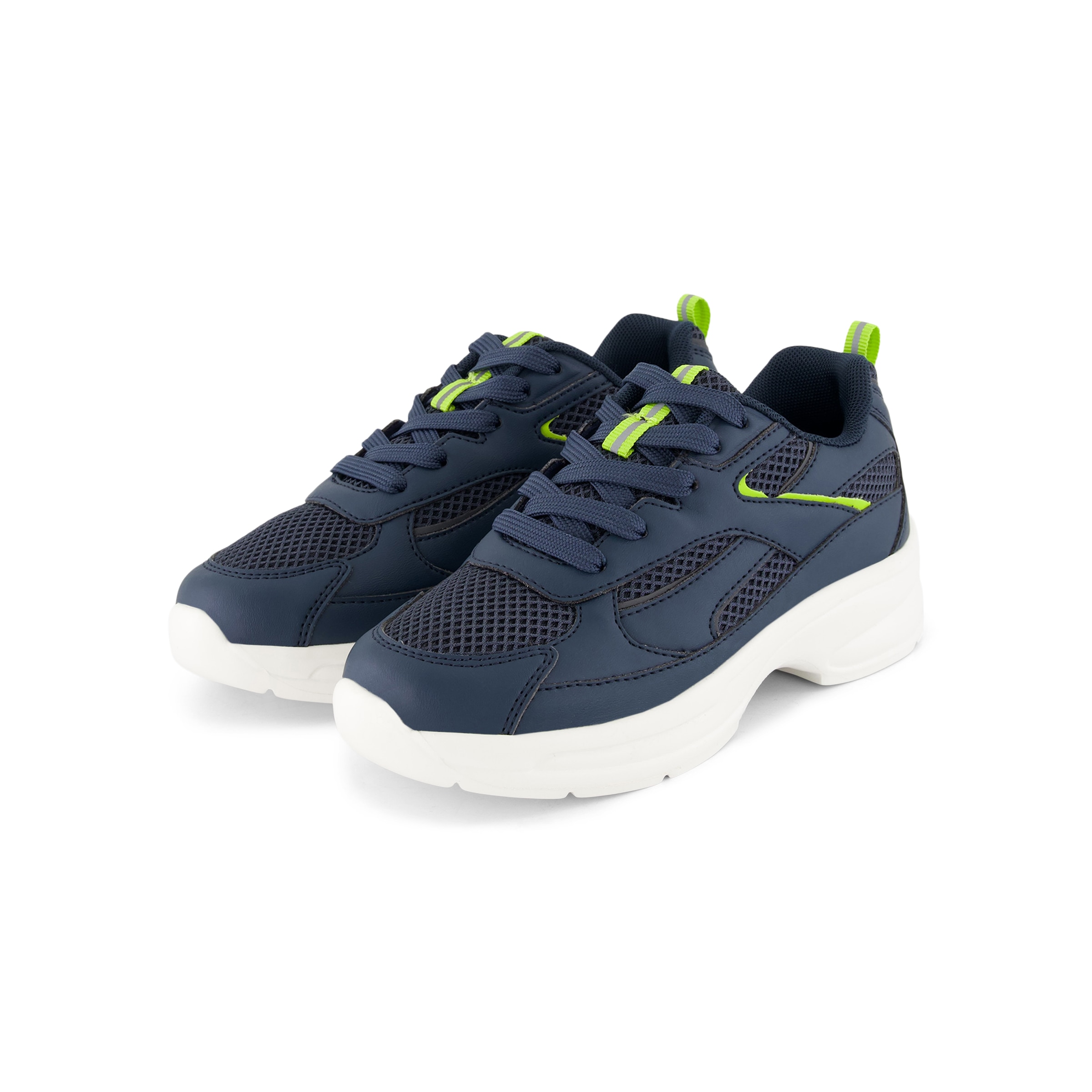 Zapatilla Deportiva Infantil Cordones Azul-6