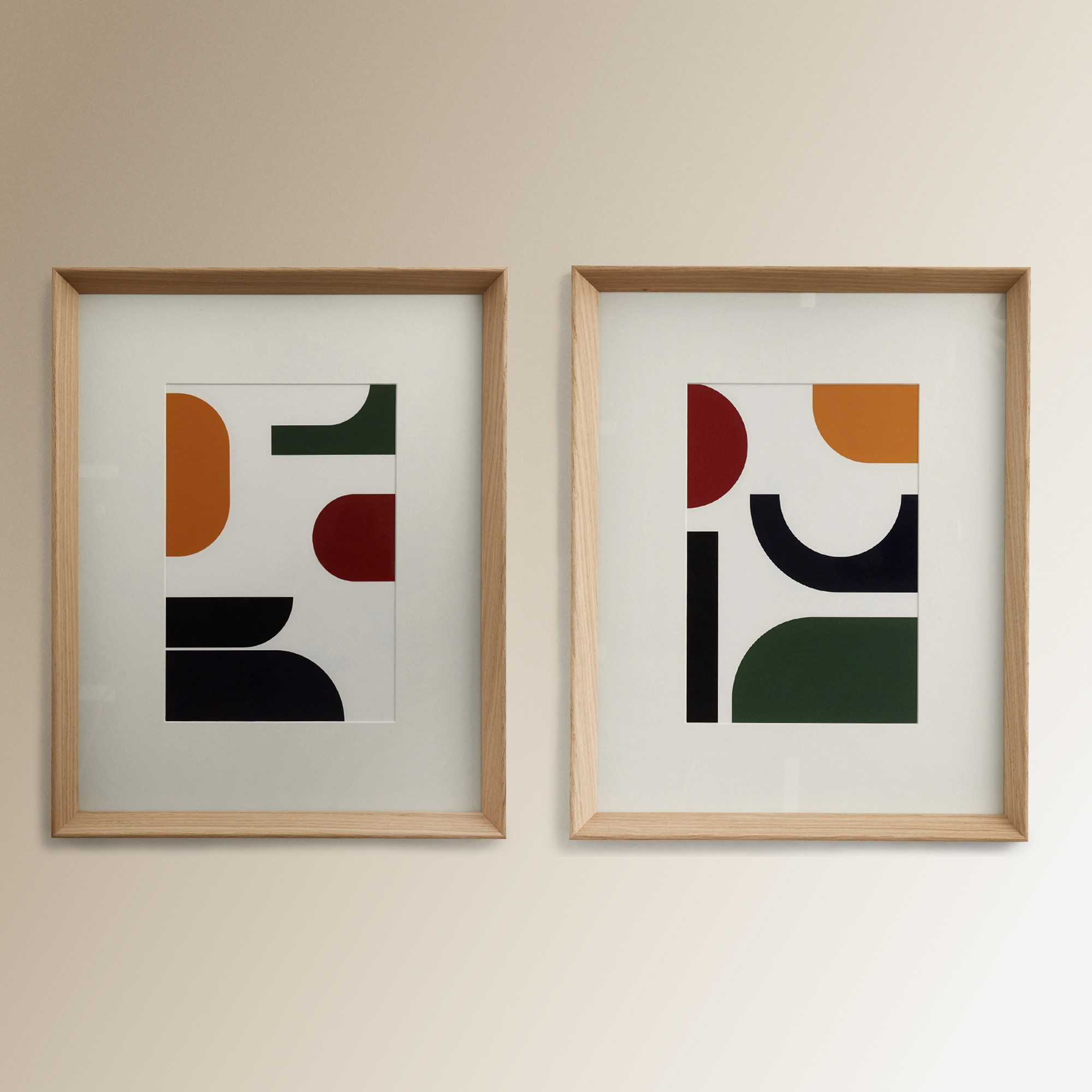 Conjunto de 2 Quadros Arty Multicolor-2