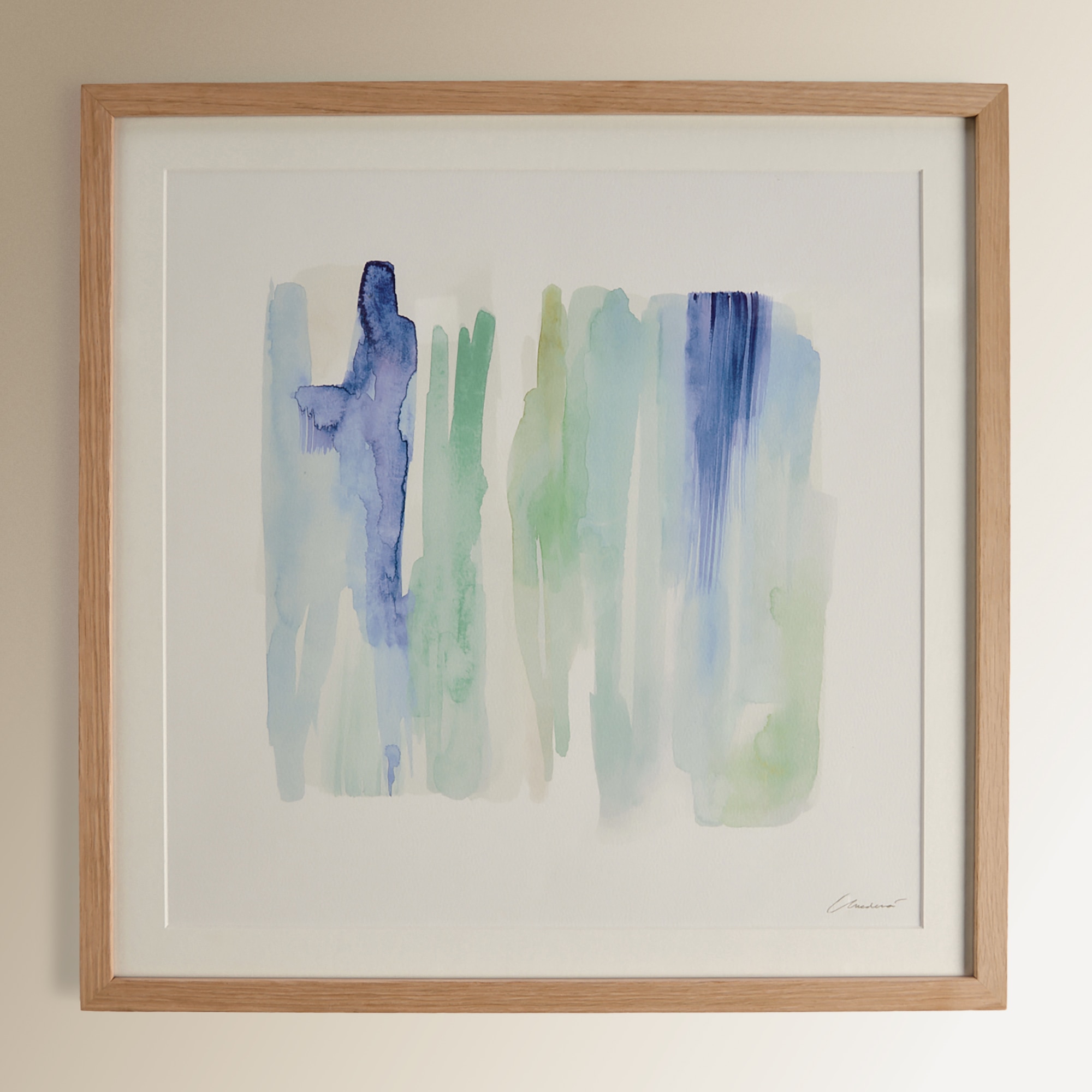 Quadro Aguarela - Azul Azul-2