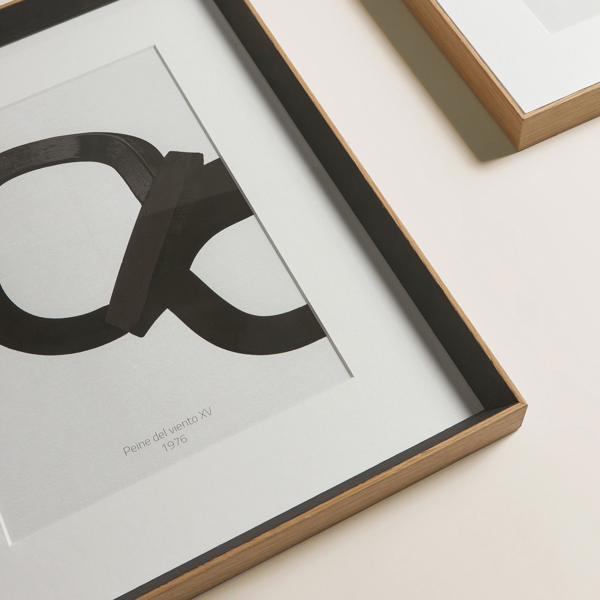 Conjunto de 2 Quadros Vento Preto-3