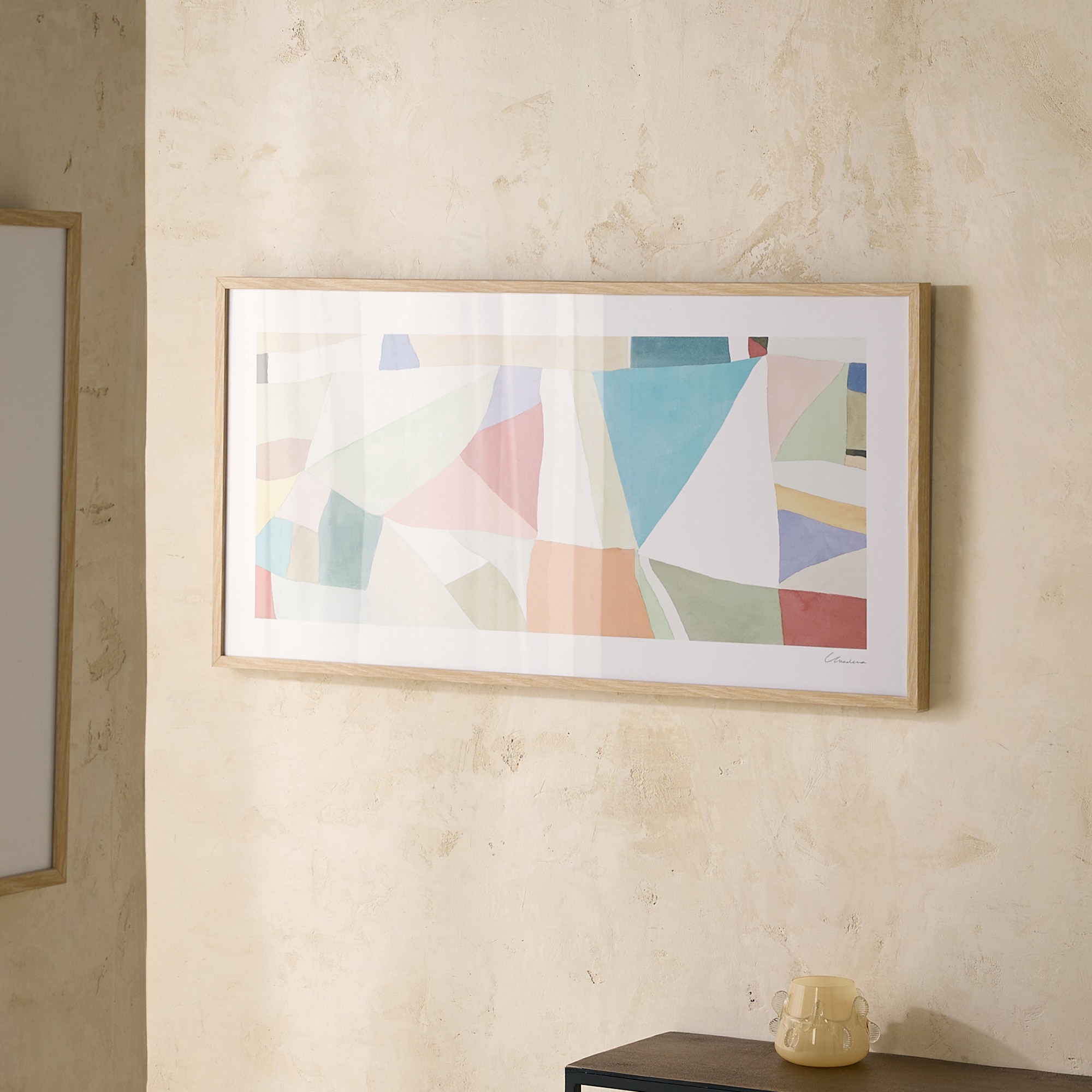 Imagem 0 de Quadro Horizon com Moldura de Carvalho