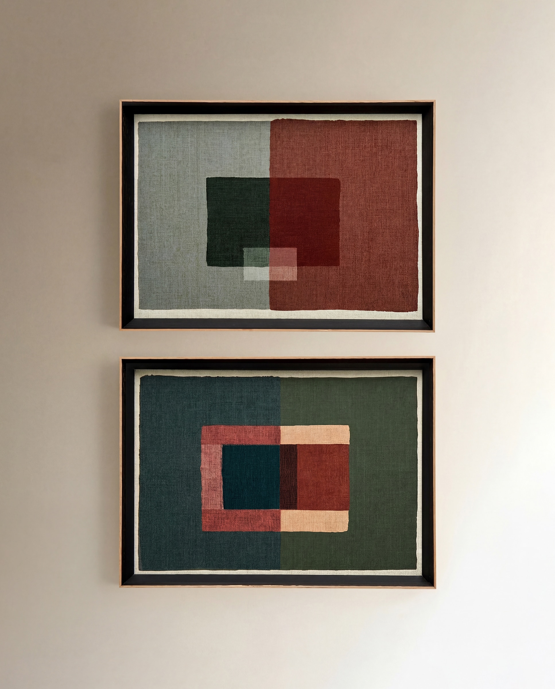 Conjunto de 2 quadros Synthesis I Multicolor-2