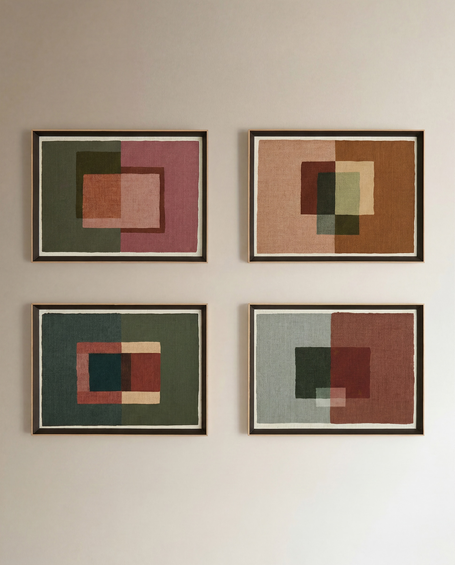Conjunto de 2 quadros Synthesis I Multicolor-4