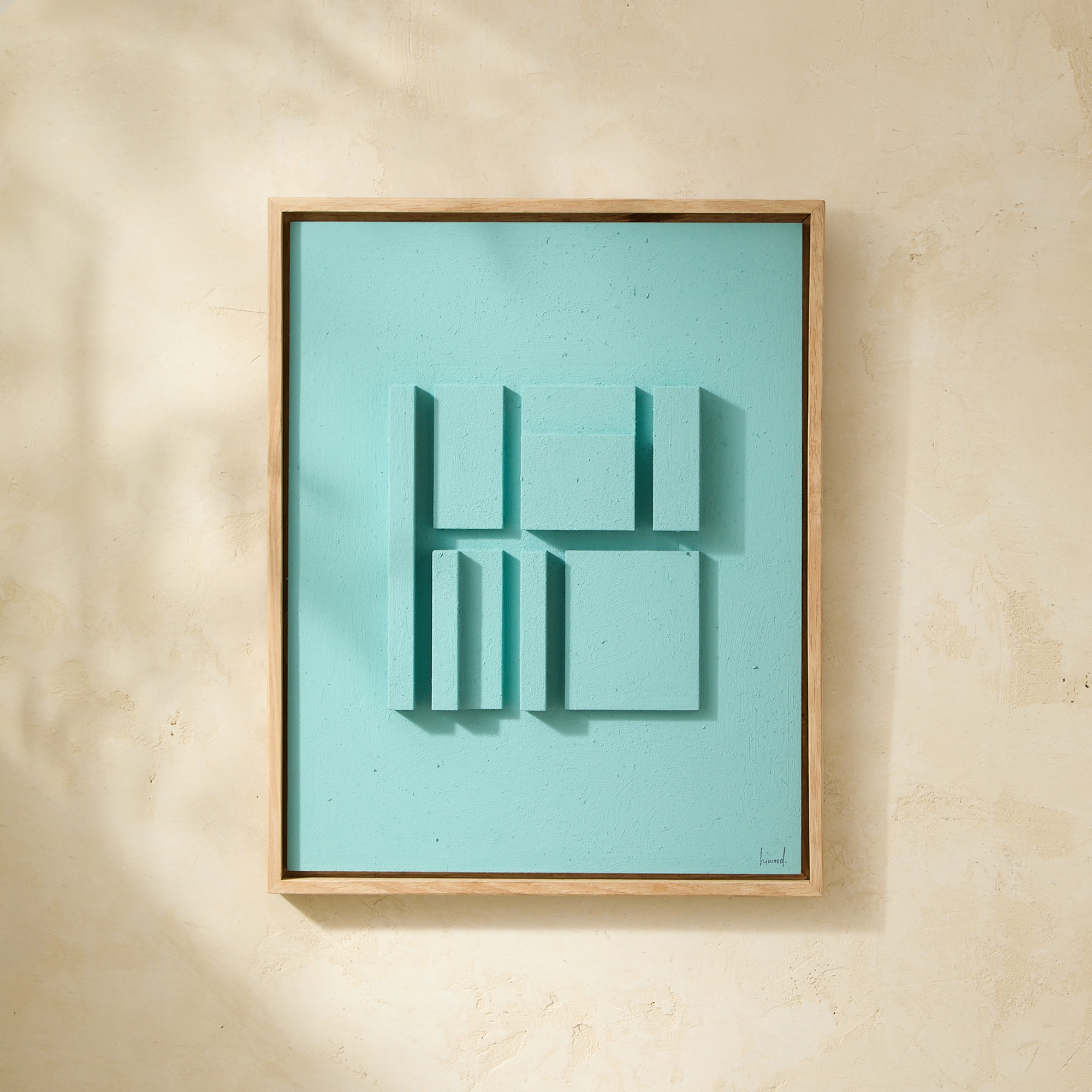 Imagem 0 de Quadro Cube - Azul Turquesa