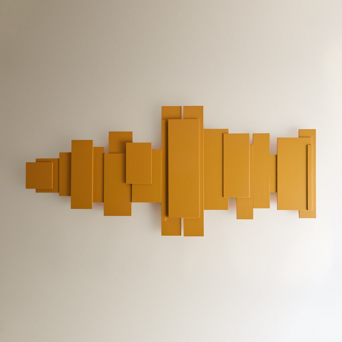 Escultura de Parede Sequência Amarelo-2