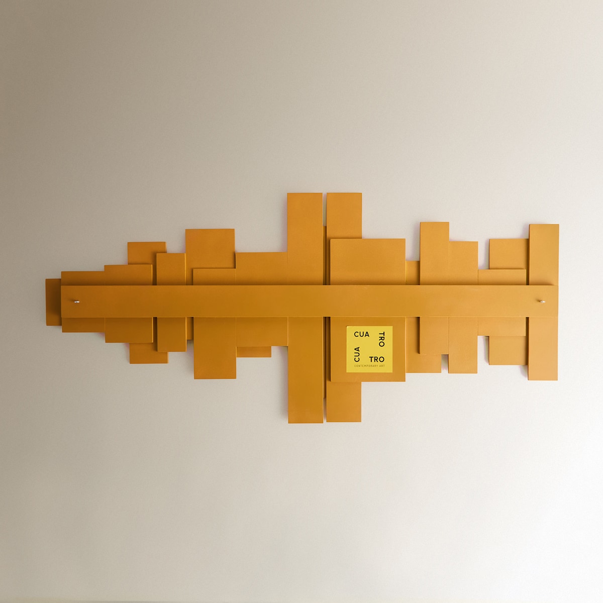 Escultura de Parede Sequência Amarelo-4