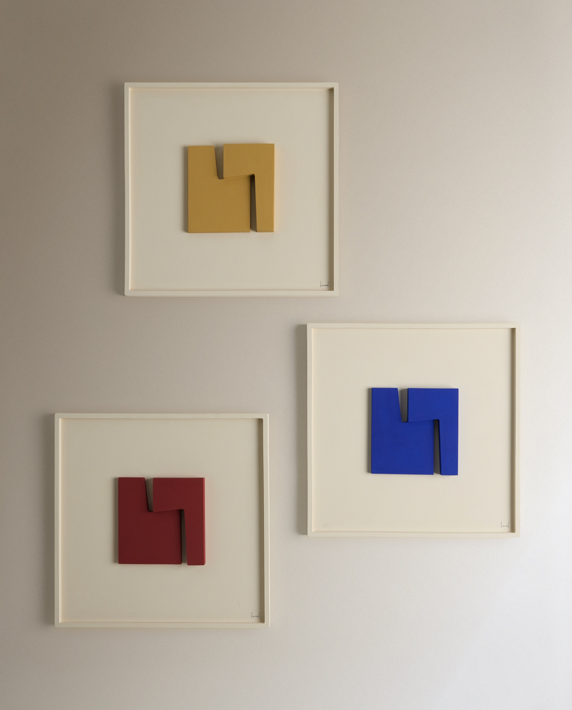 Quadro Square Azul Azul-5
