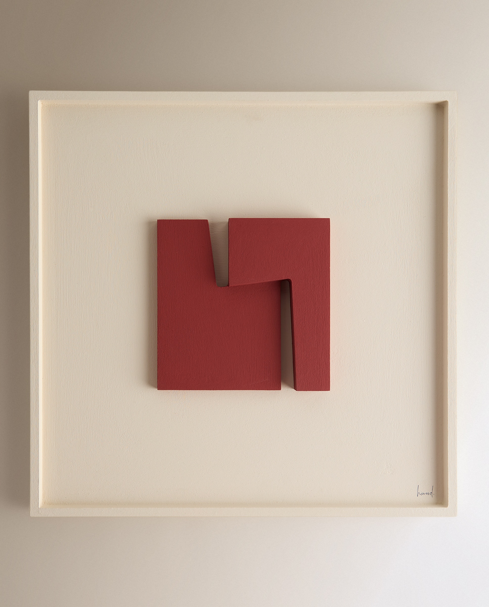 Quadro Square Vermelho Vermelho-2