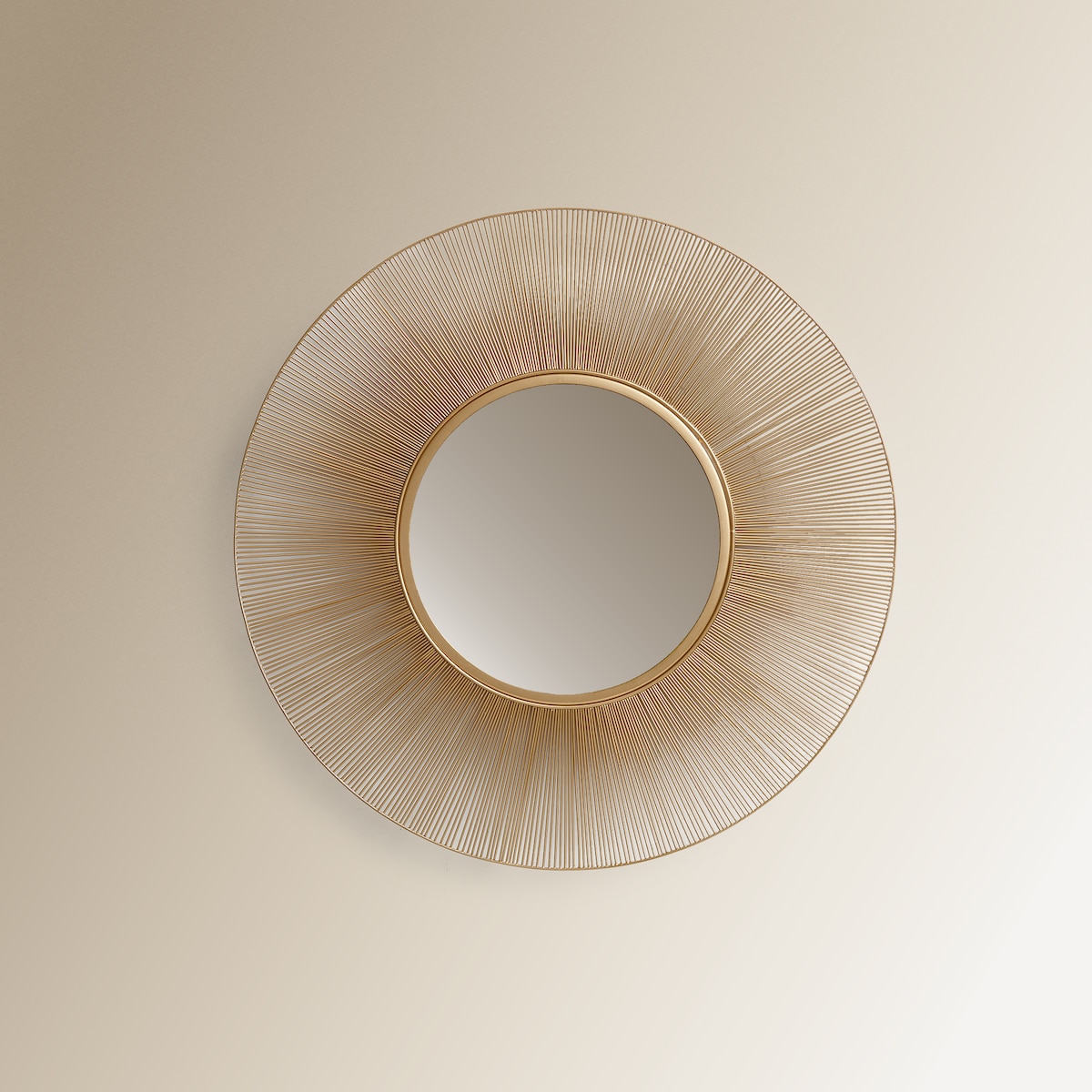 Espejo decorativo de pared redondo Wheel El Corte Inglés Oro-3