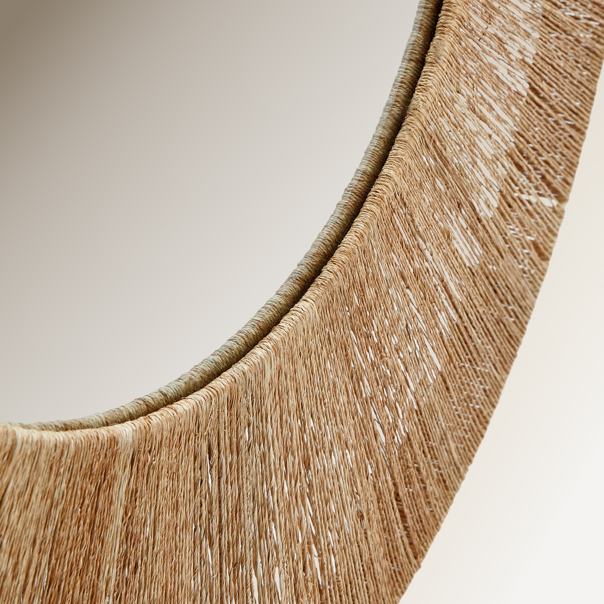 Espelho decorativo de parede redondo Lombock Natural-3