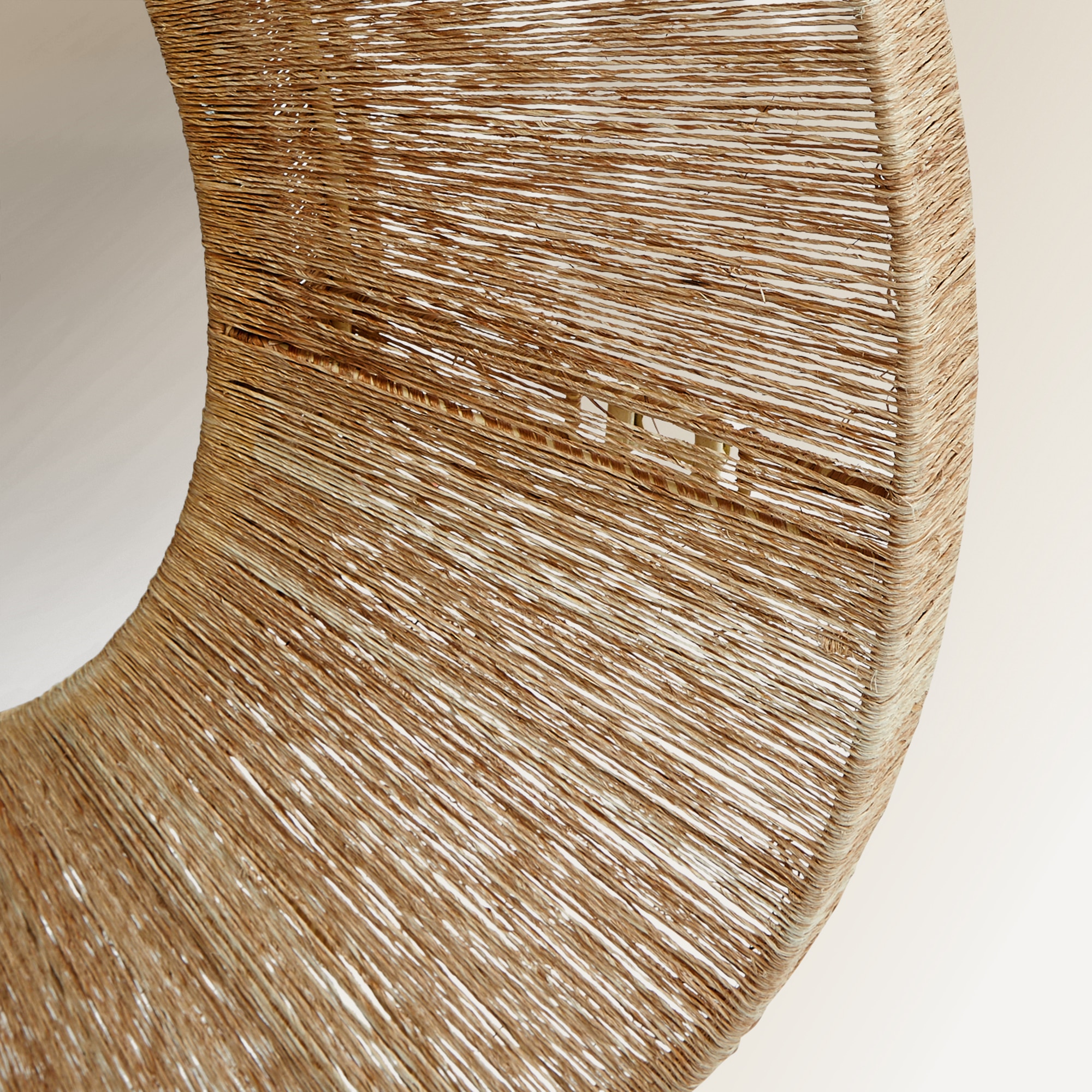 Espelho decorativo de parede redondo Lombock Natural-4