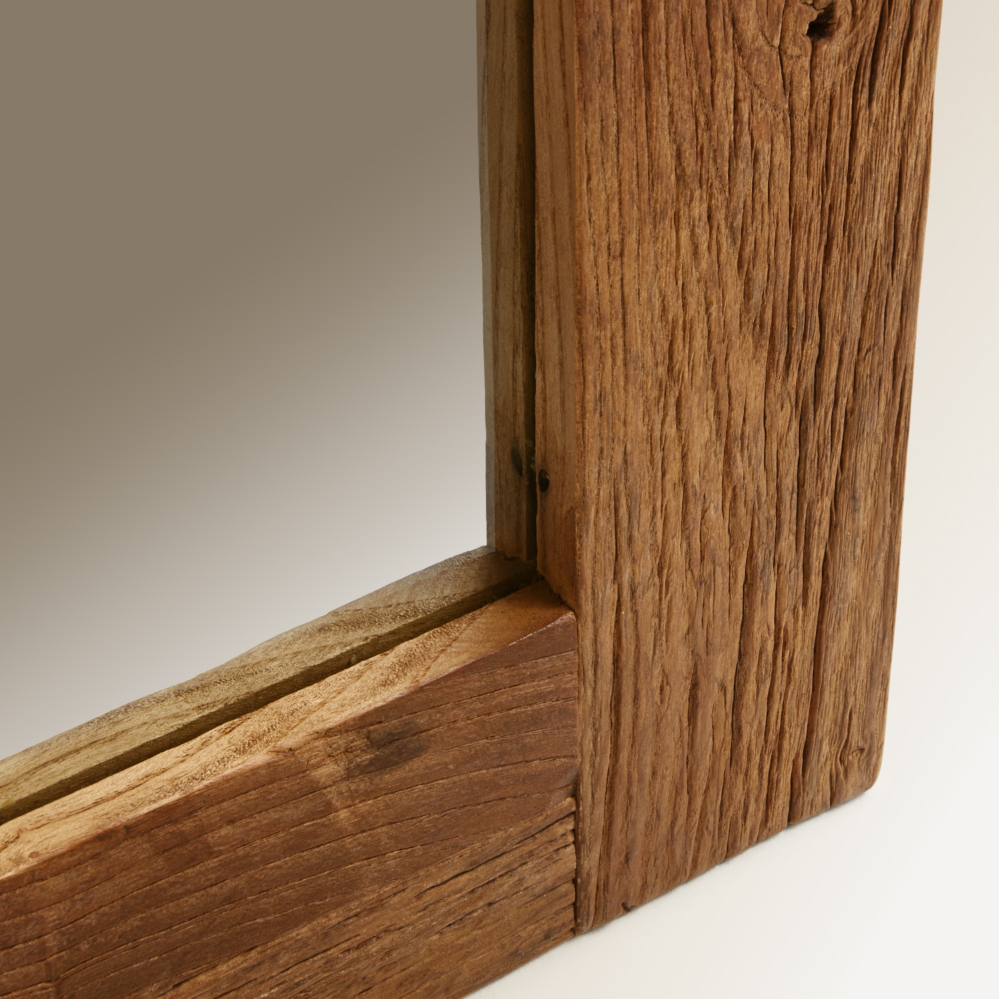 Espelho de Pé de Madeira de Olmo Opium Natural-2