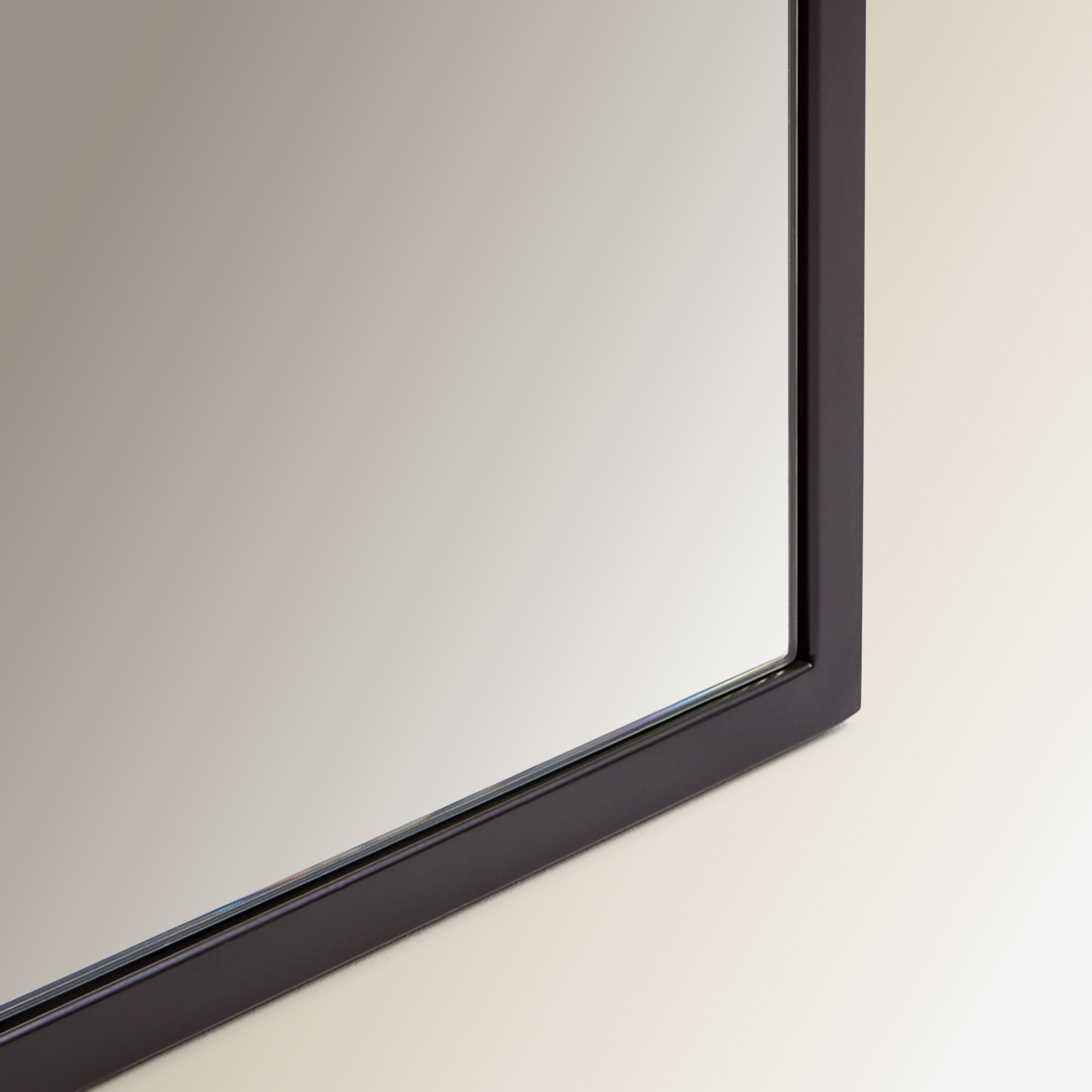 Espelho decorativo de parede quadrado Window Preto-3