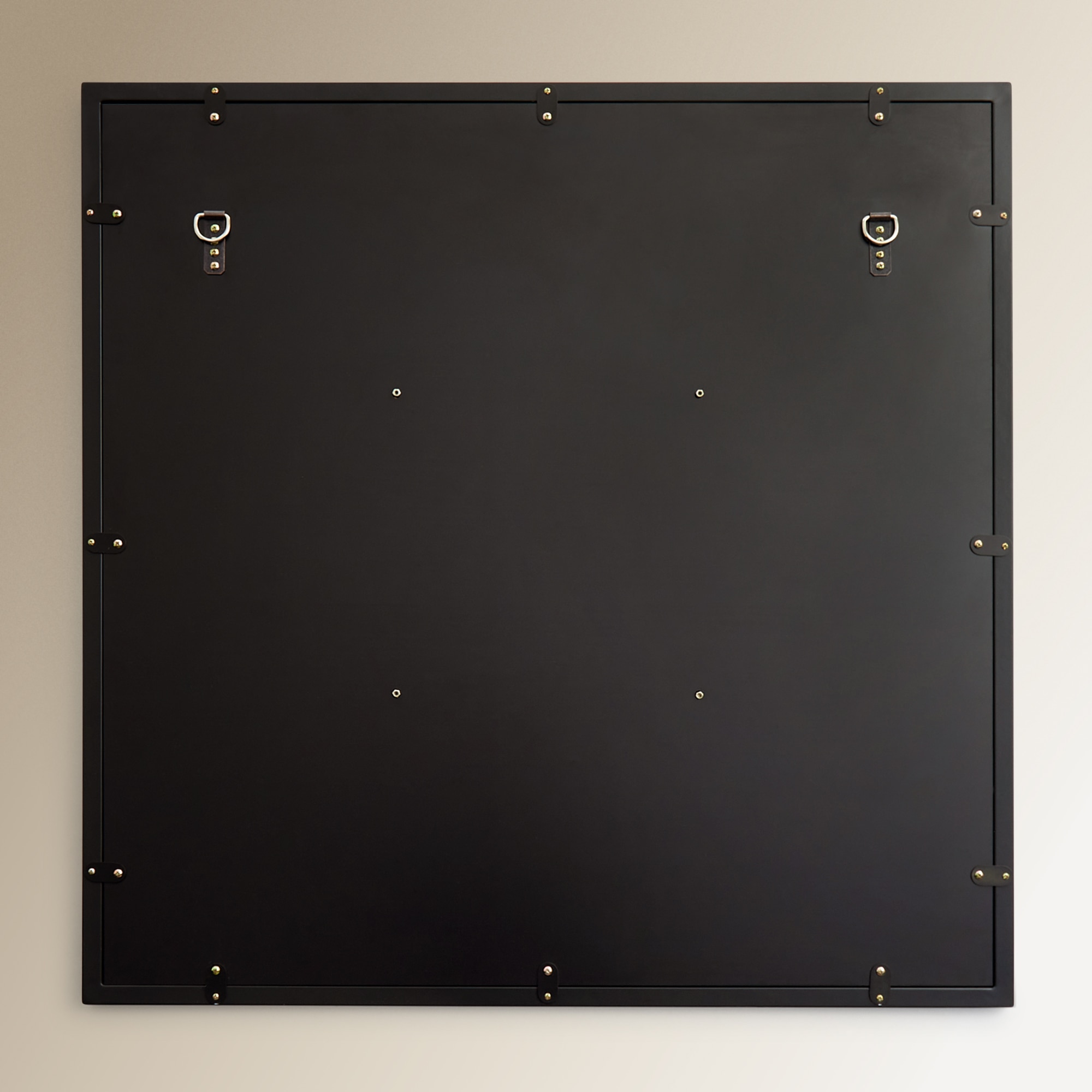 Espelho decorativo de parede quadrado Window Preto-5