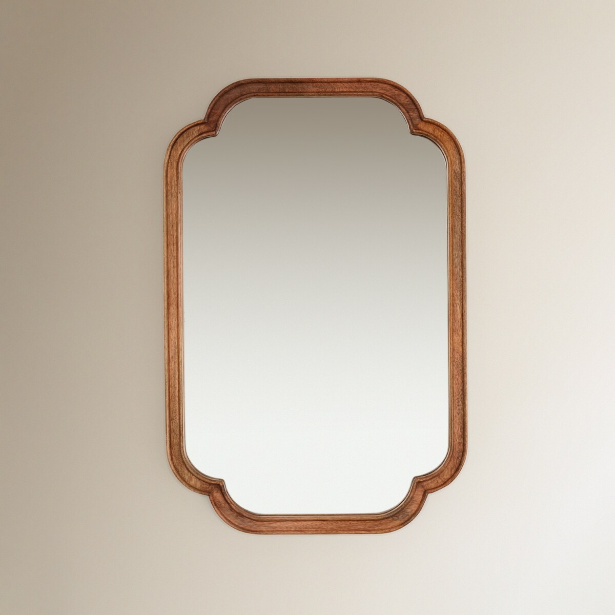 Espelho de Parede de Madeira de Mangueira Bruno Natural-2