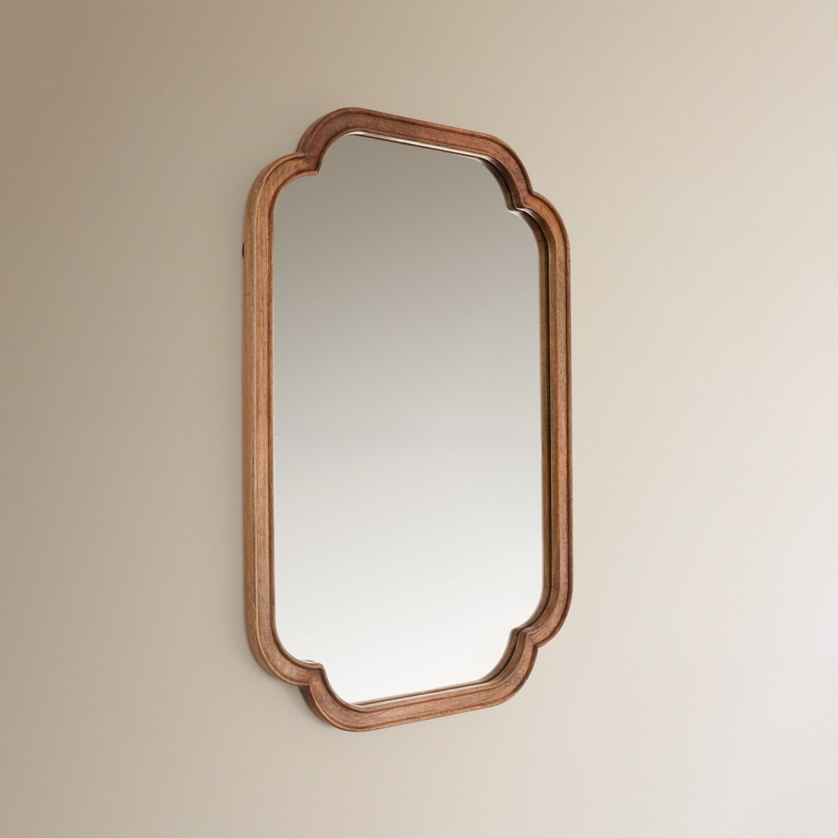 Espelho de Parede de Madeira de Mangueira Bruno Natural-3